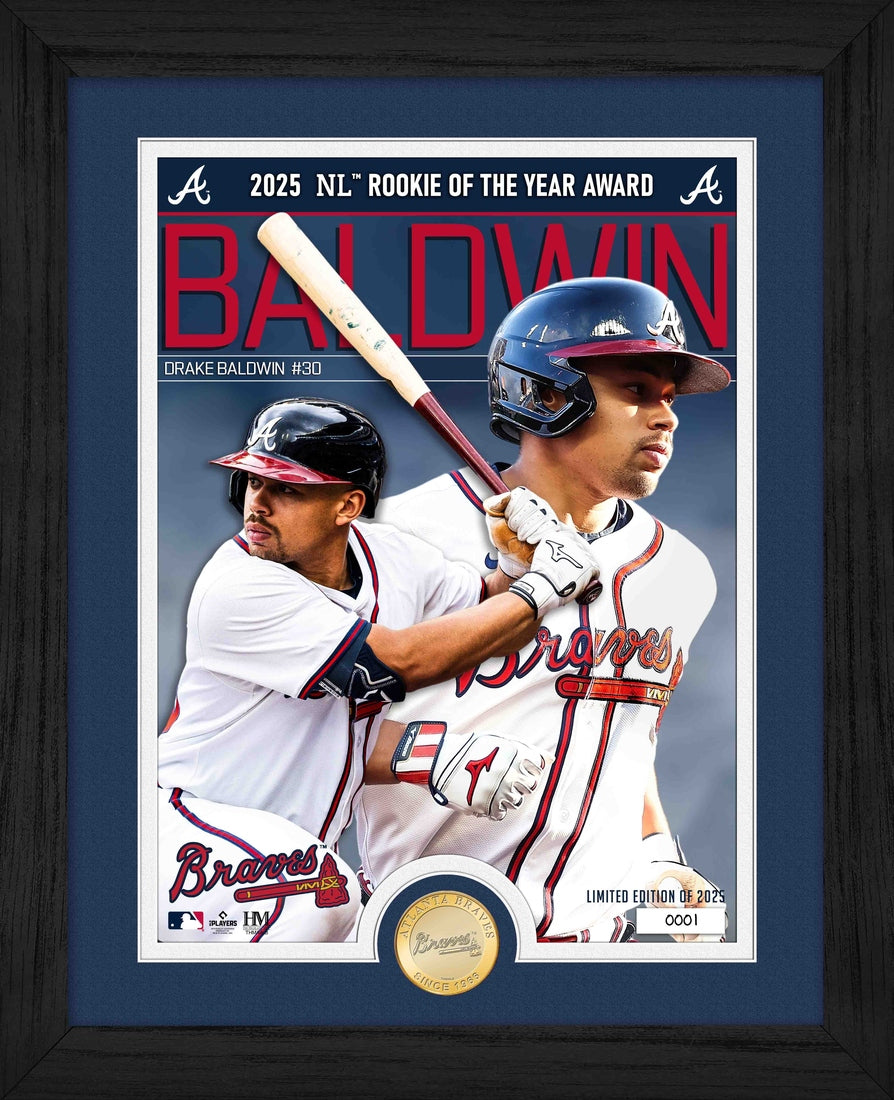 Drake Baldwin National League Rookie of the Year Bronze Coin Photo Mint