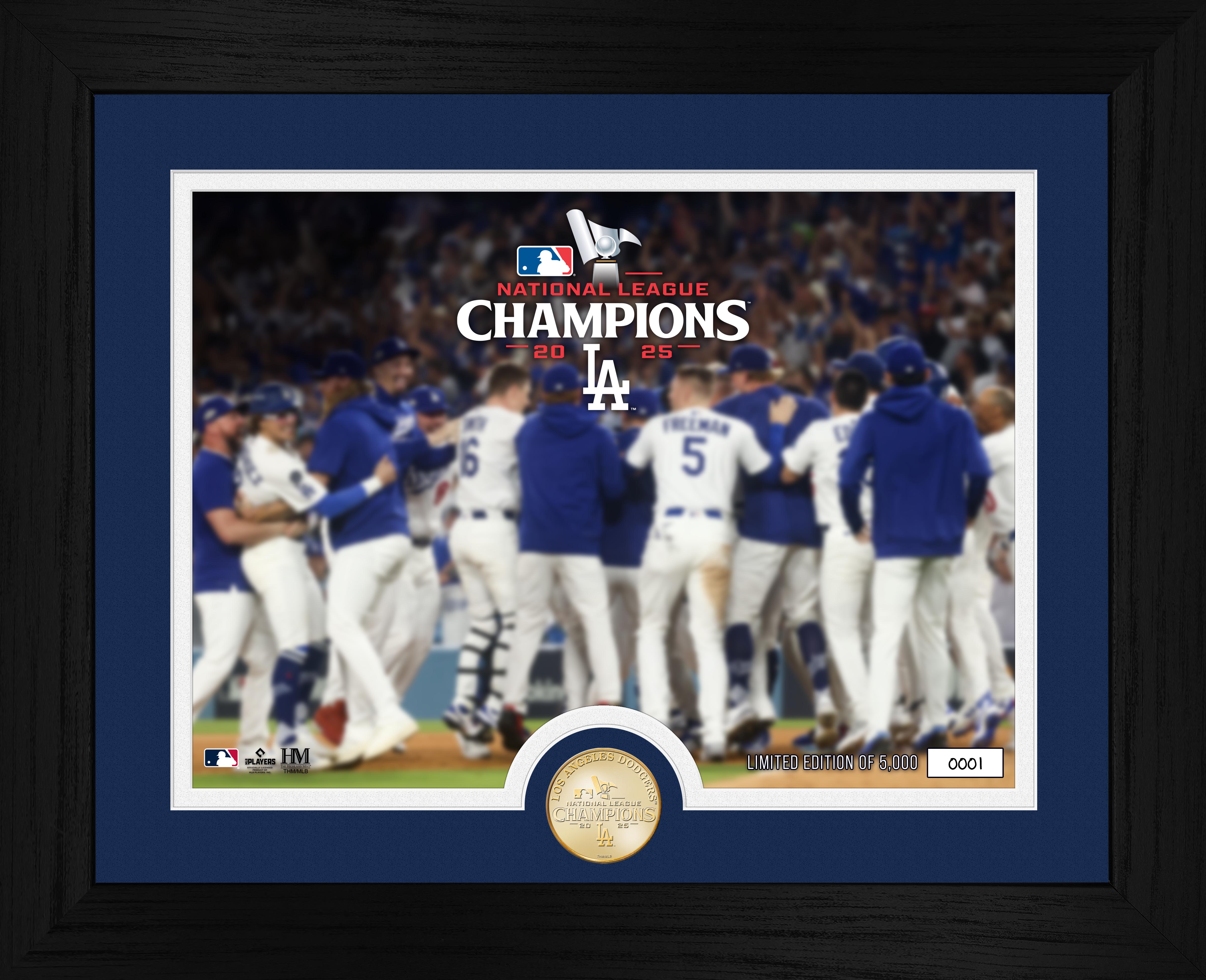 Los Angeles Dodgers 2025 National League Champions Bronze Coin Photo Mint