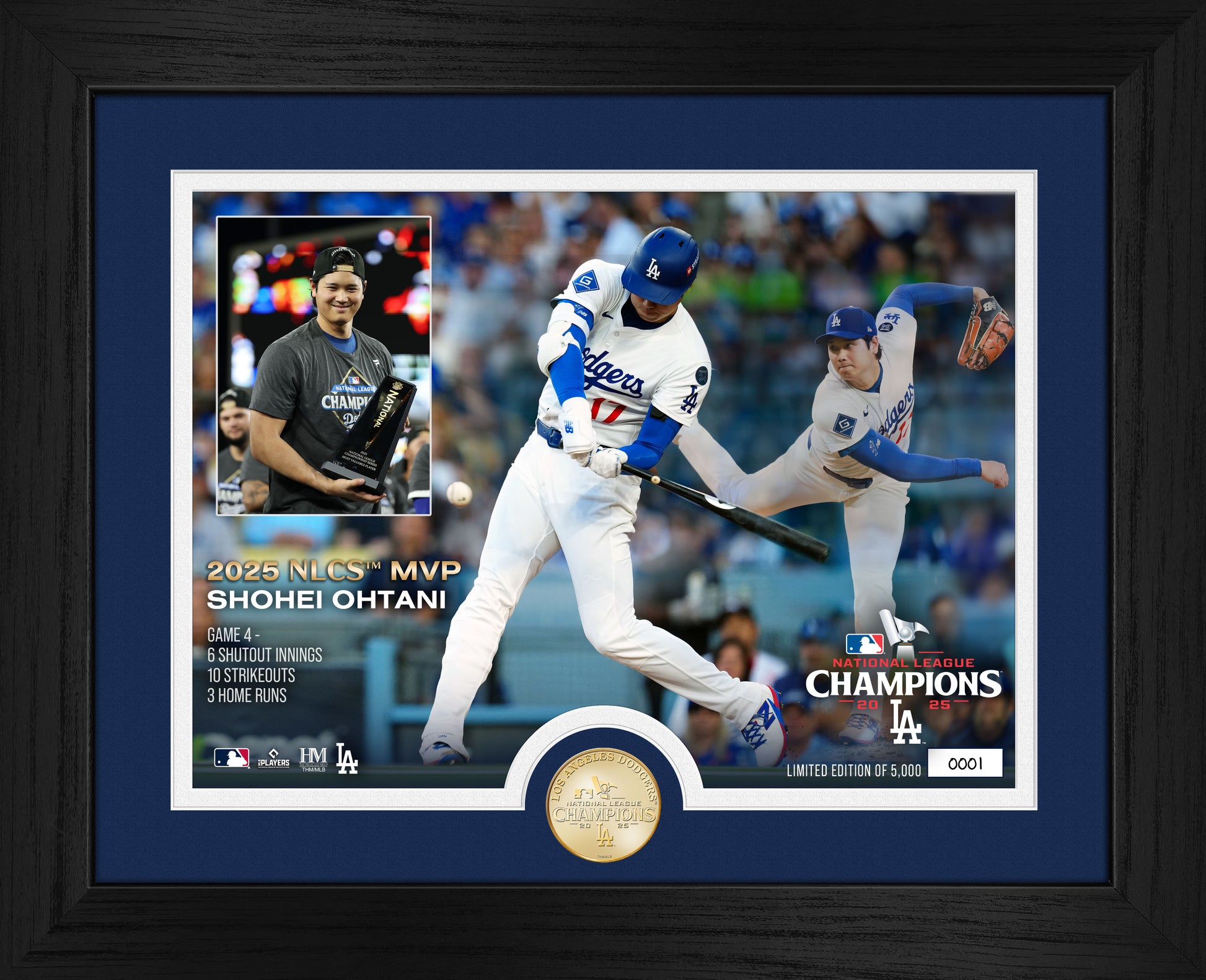 Los Angeles Dodgers 2025 National League Series MVP Bronze Coin Photo Mint