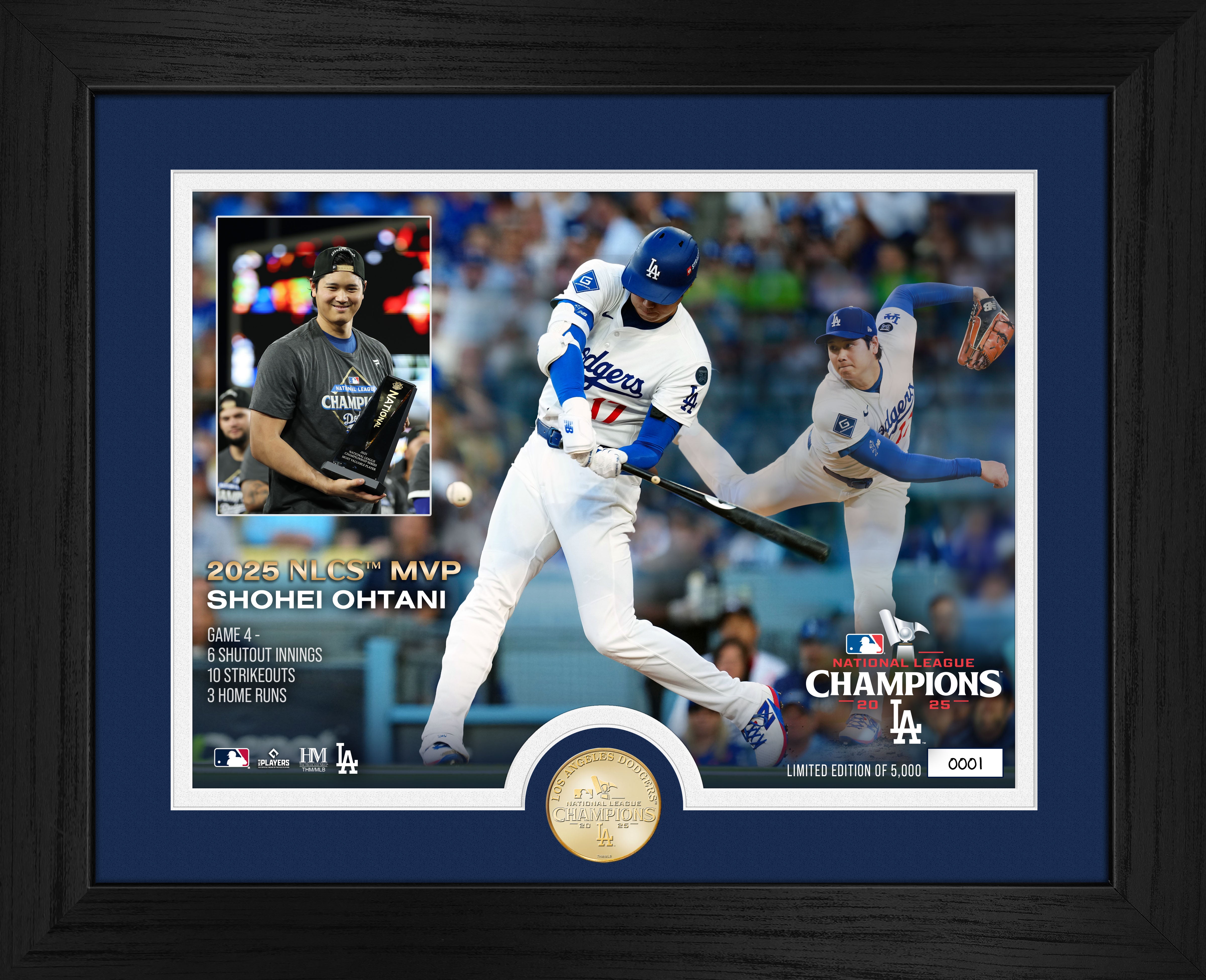 Los Angeles Dodgers 2025 National League Series MVP Bronze Coin Photo Mint