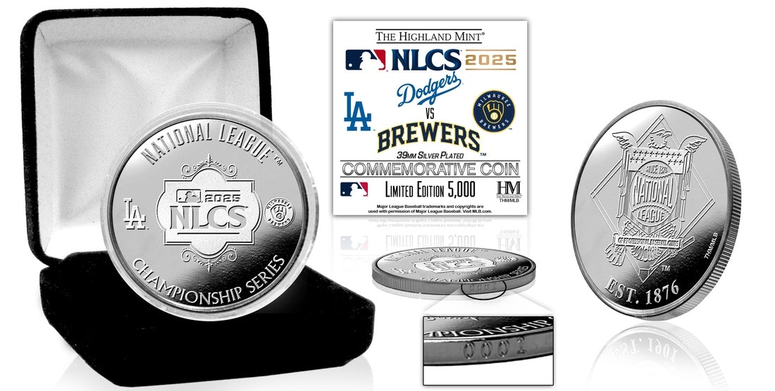 2025 National League Championship Series Silver Coin Dodgers -Brewers