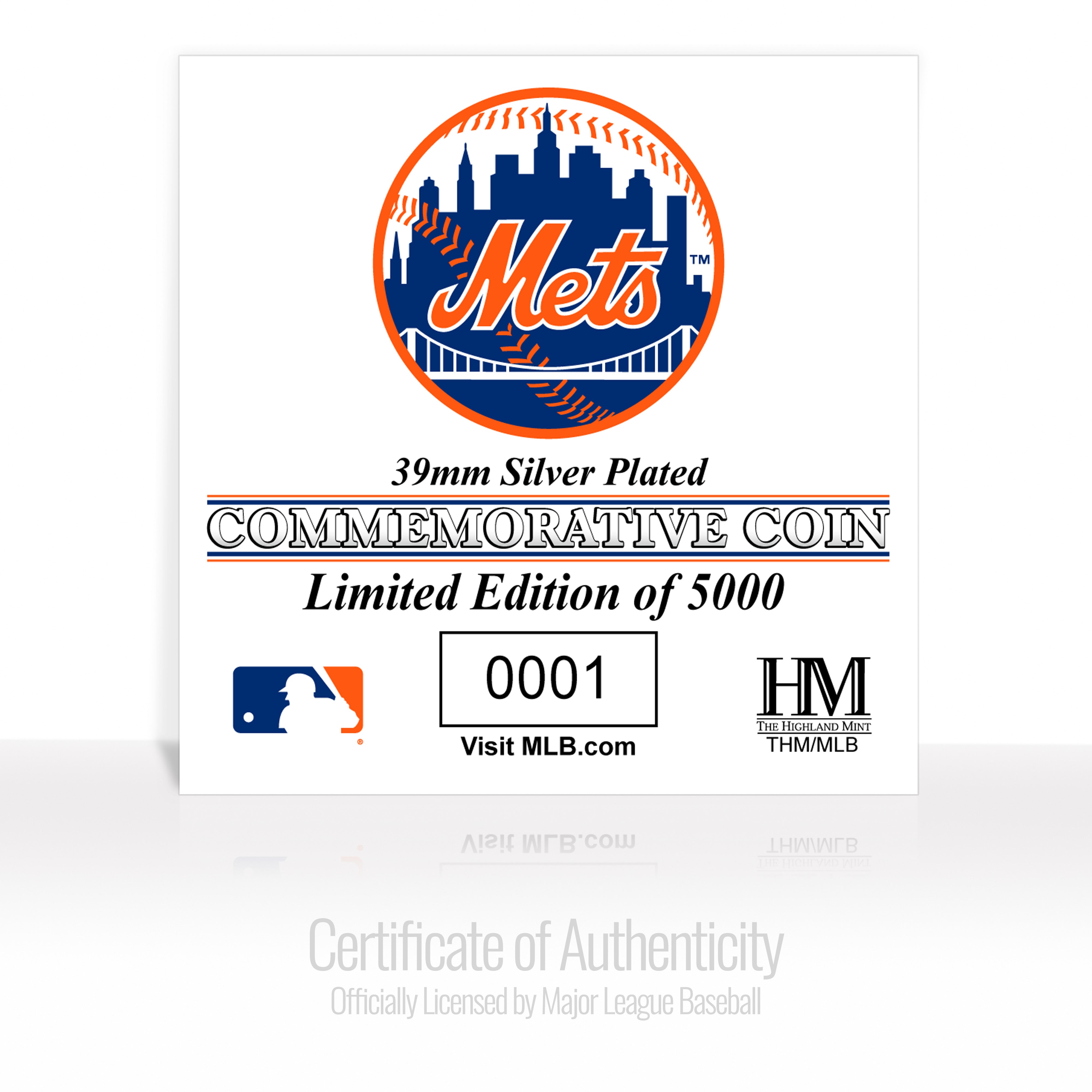 記念グッズ THE HIGHLAND MINT Mariano a MLB New York Mets Silver Coin – The Highland Mint