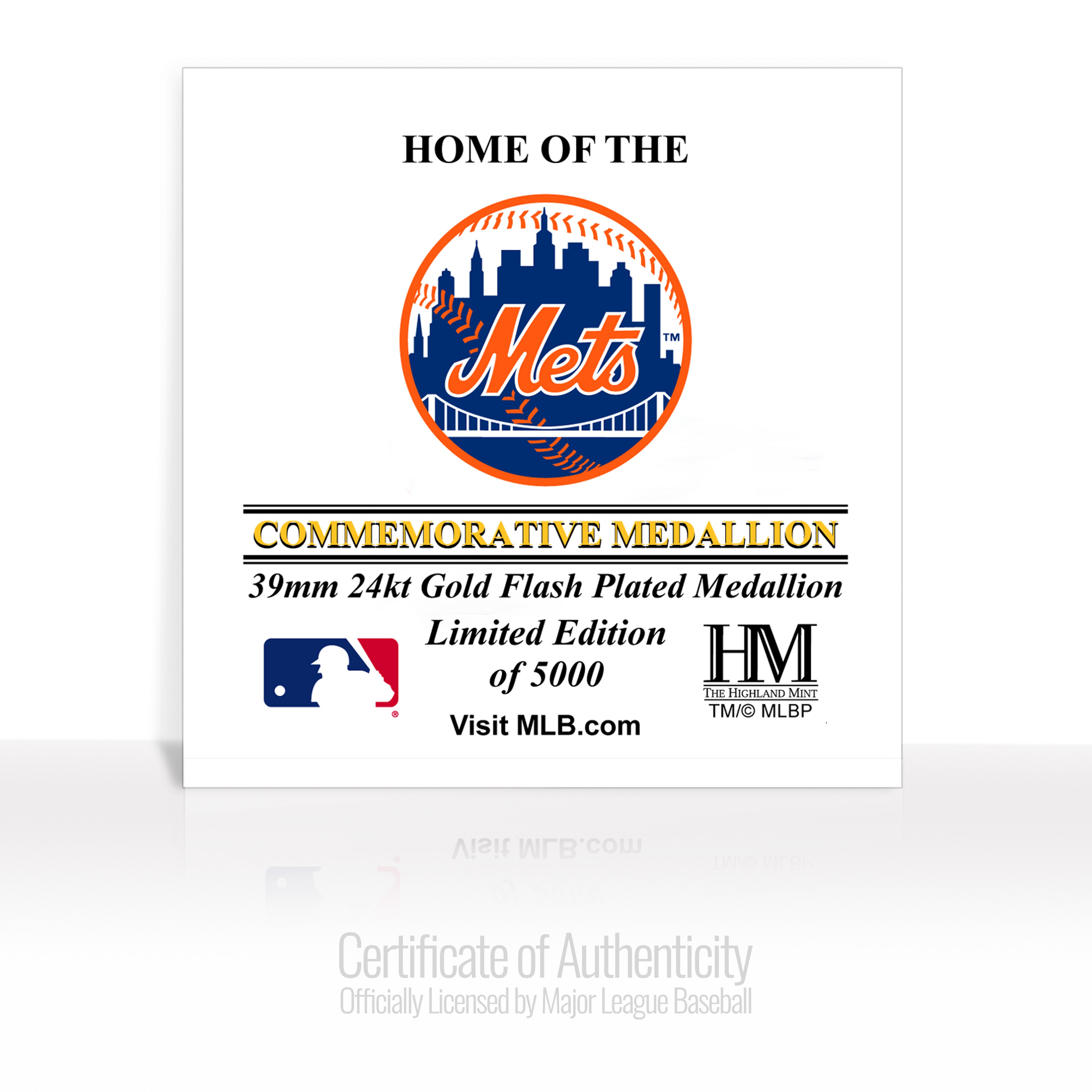 New York Mets Stadium Gold Mint Coin