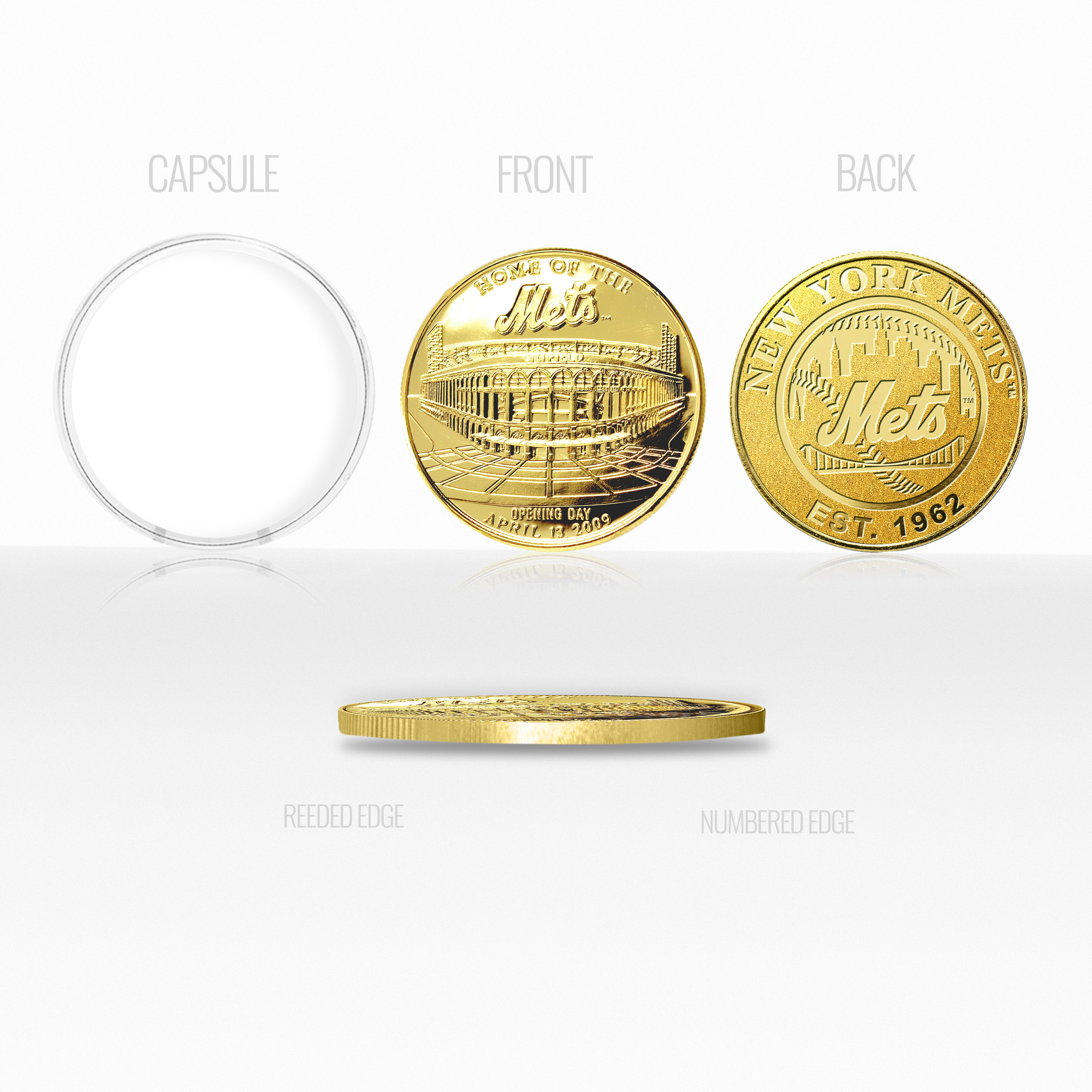 New York Mets Stadium Gold Mint Coin – The Highland Mint