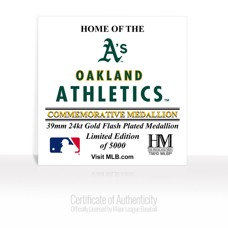 Oakland A's Stadium Gold Mint Coin