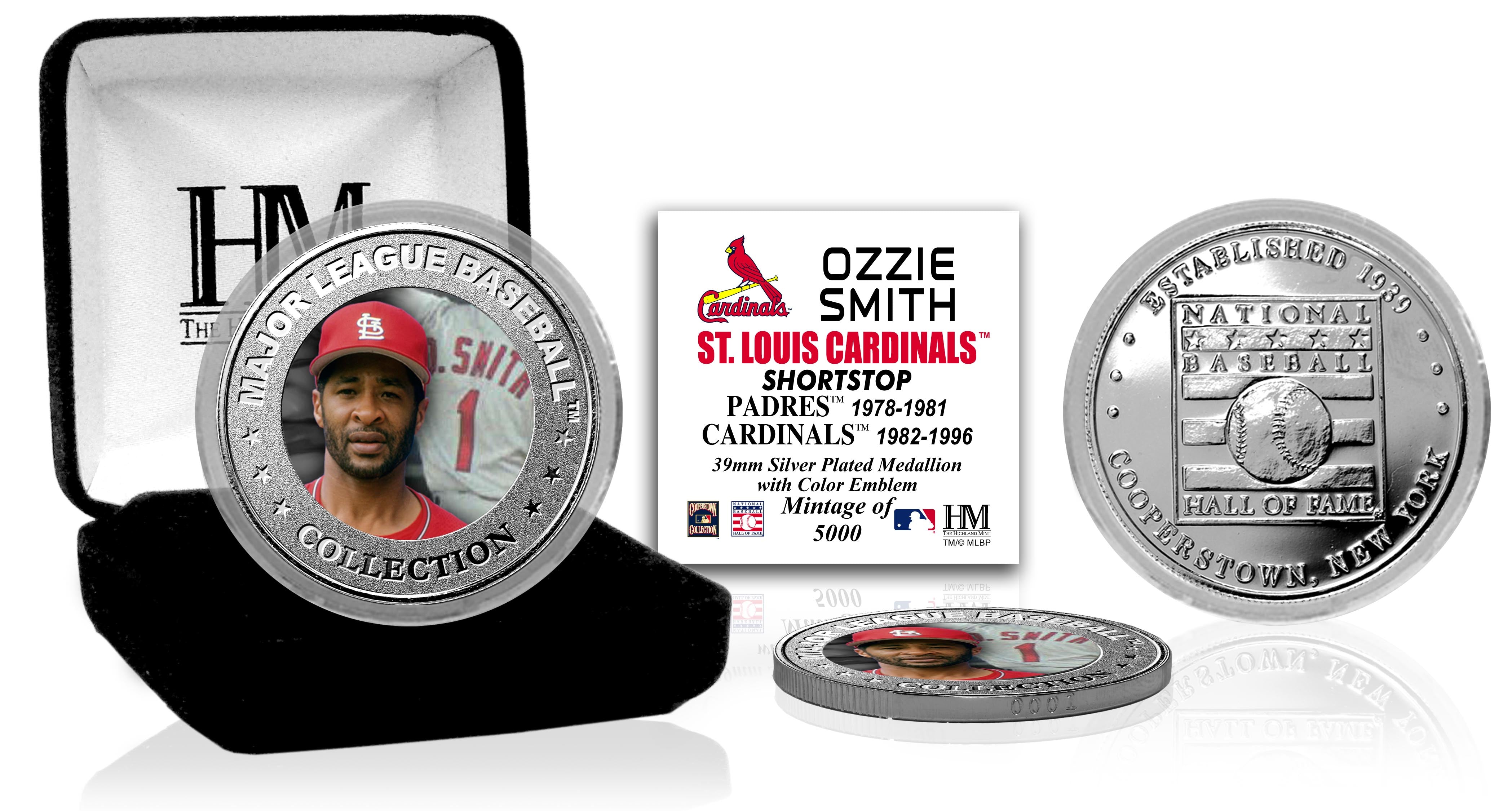 Ozzie Smith Baseball Hall of Fame Silver Color Coin – The Highland