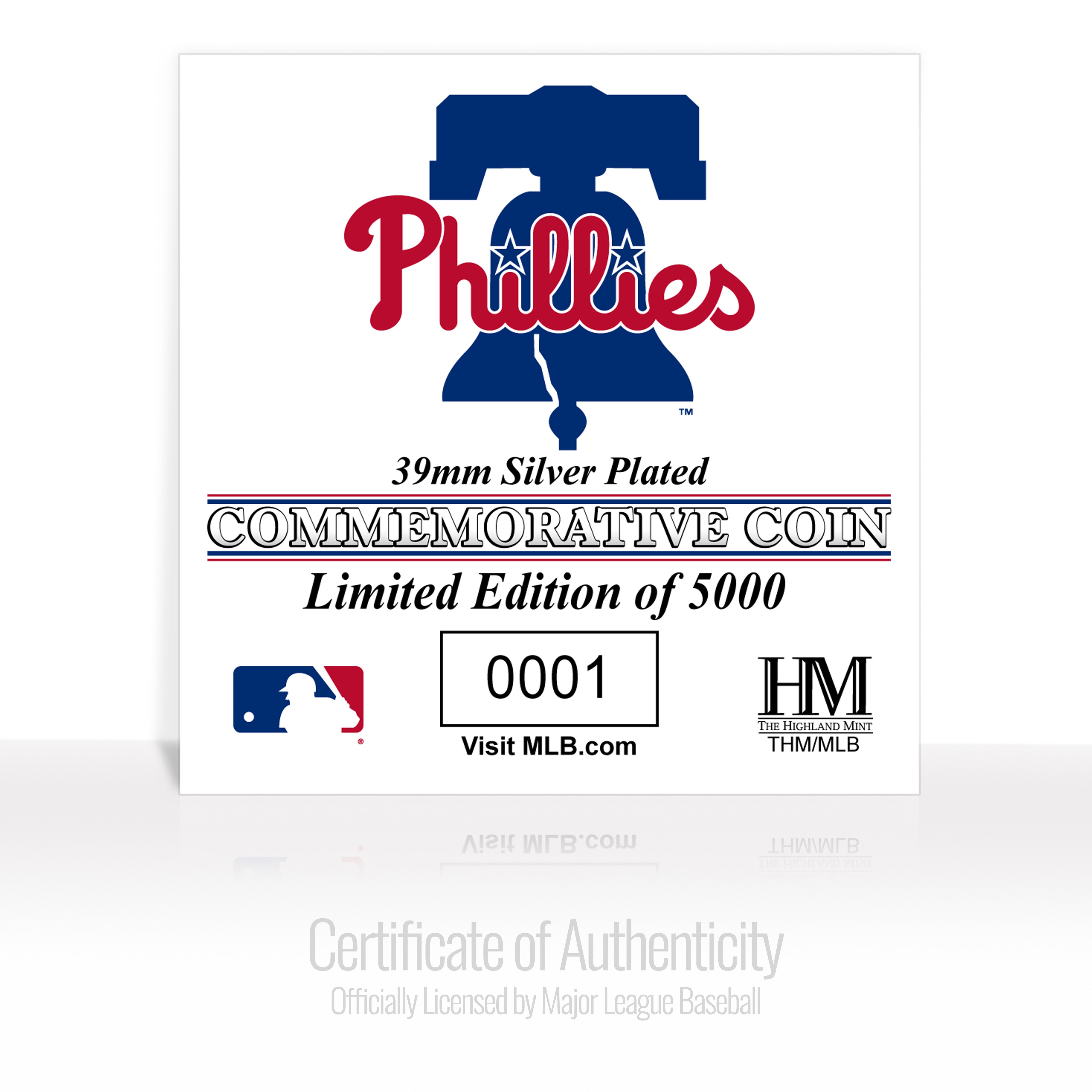 N.Y. Phil 175 anniversaryコレクション Philadelphia Phillies Silver Coin
