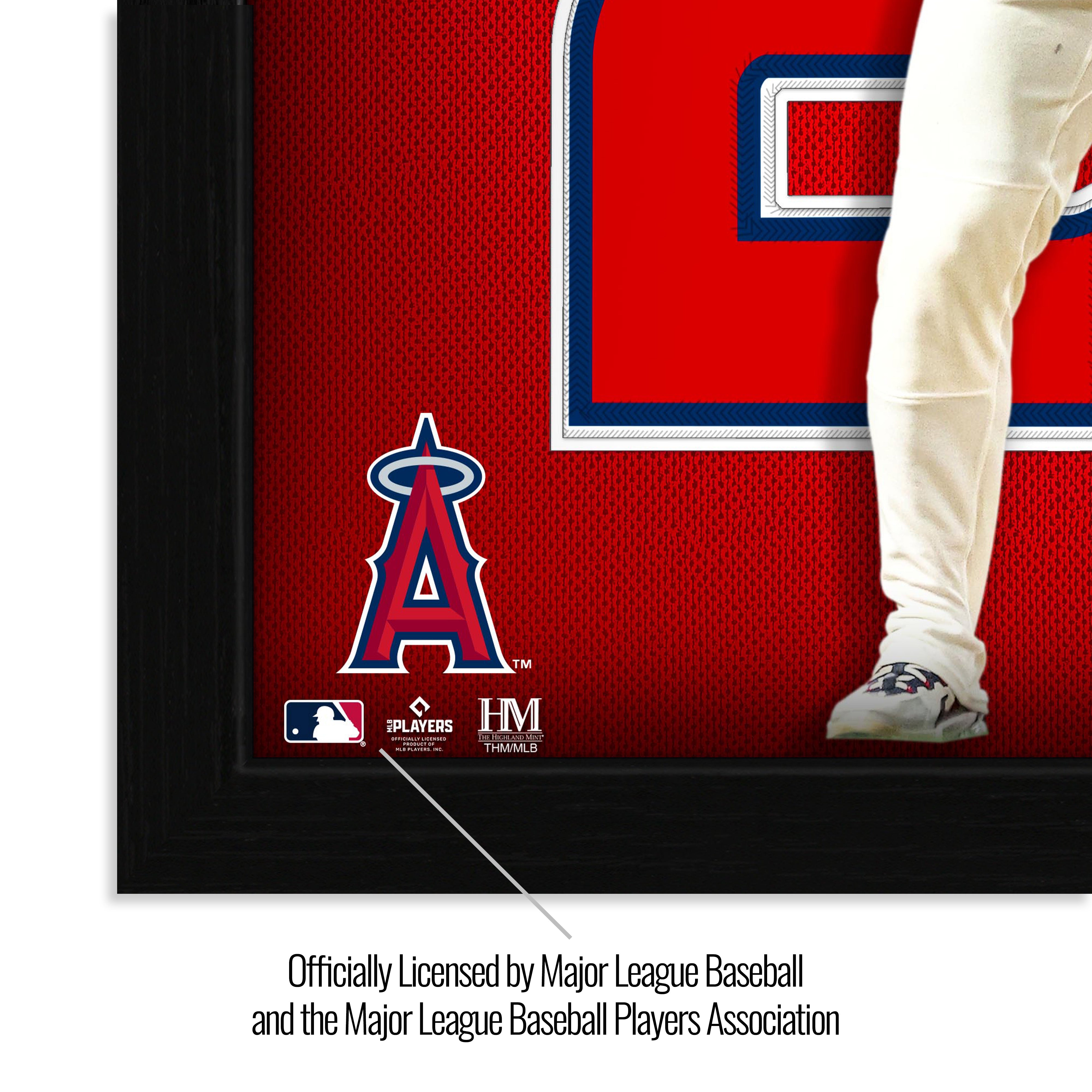 Mike Trout Impact Jersey Framed Photo