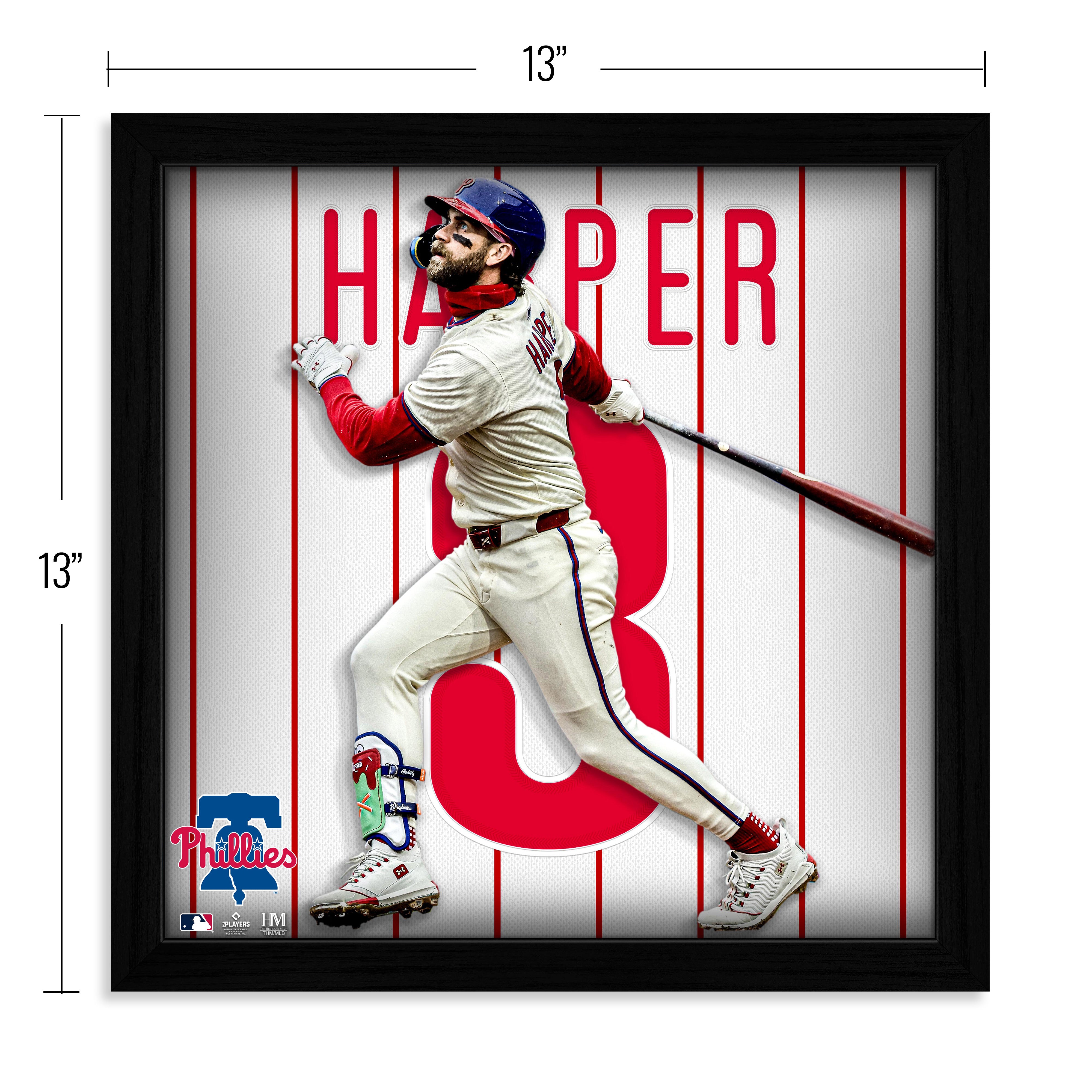Bryce Harper Impact Jersey Framed Photo