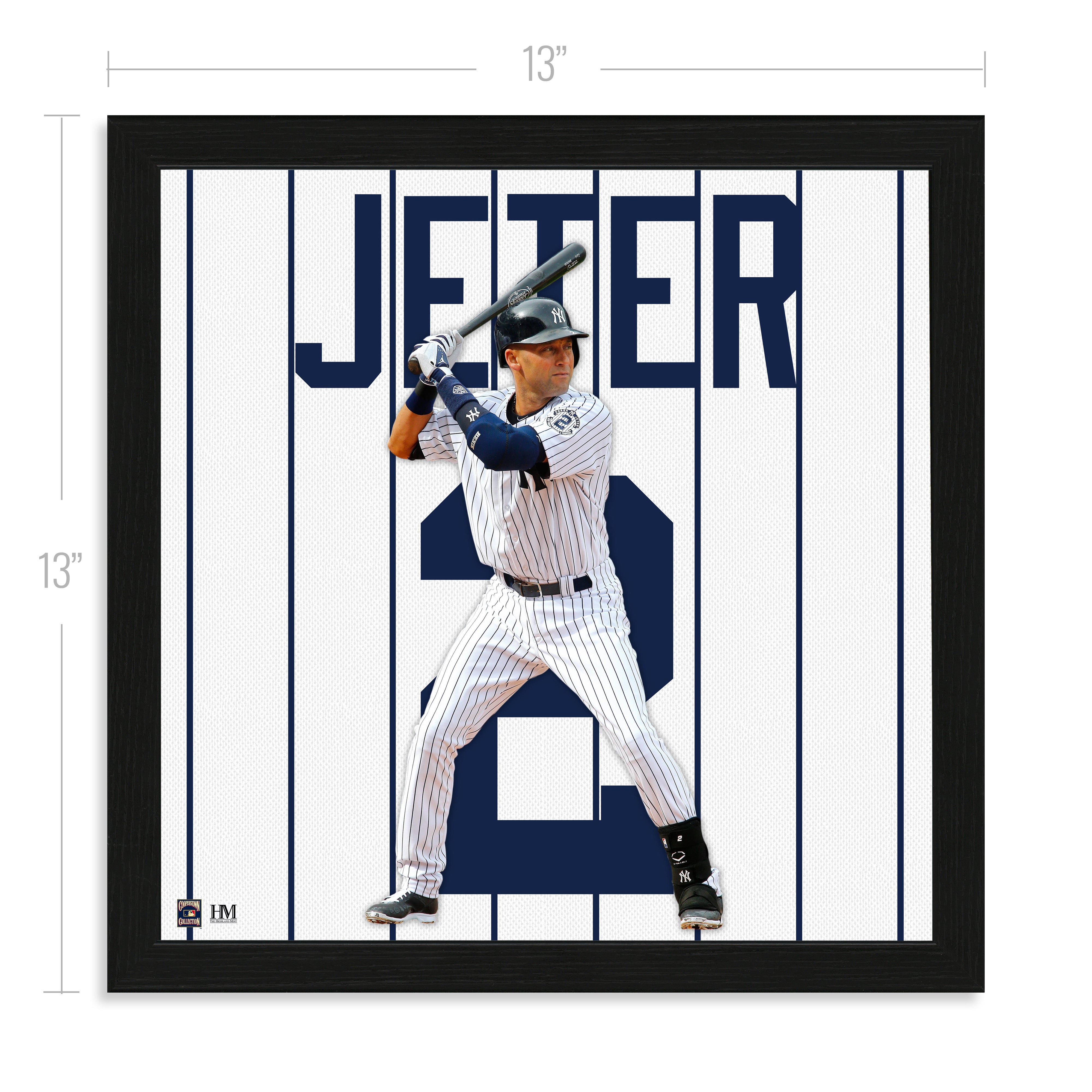Derek Jeter Impact Jersey Framed Photo