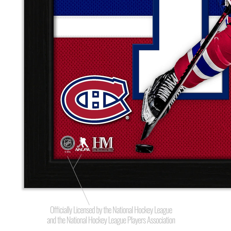 Nick Suzuki Montreal Canadiens Impact Jersey Frame