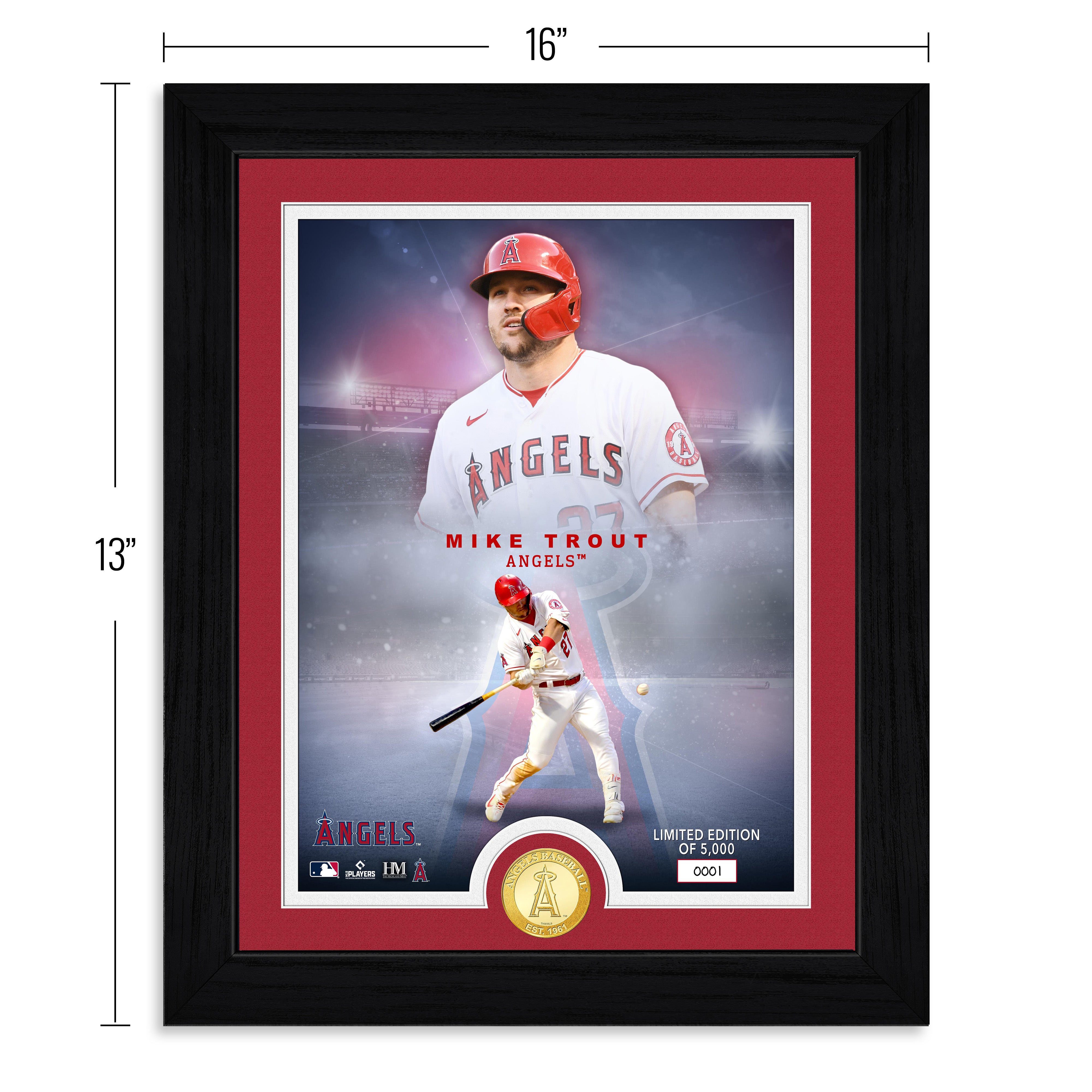 Mike Trout Angels Legends Bronze Coin Photo Mint