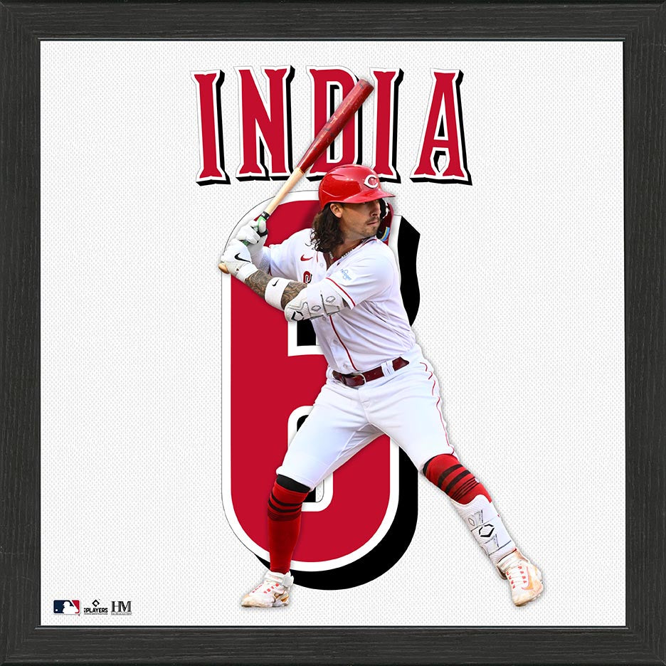 Jonathan India Cincinnati Reds Jersey IMPACT Frame