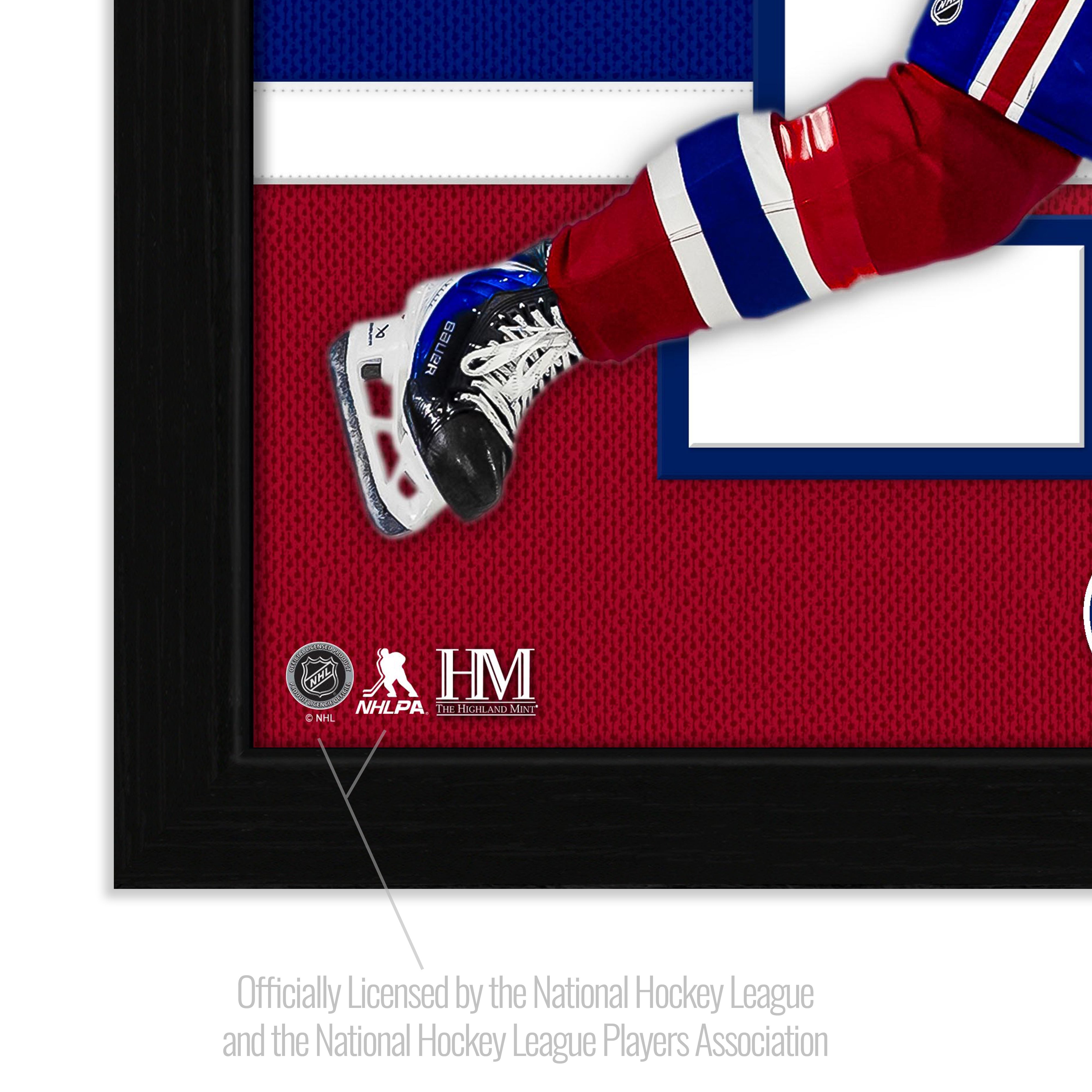 Cole Caufield Montreal Canadiens Impact Jersey Frame