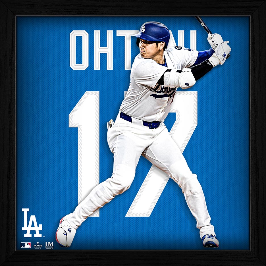 Shohei Ohtani Los Angeles Dodgers IMPACT Jersey Frame