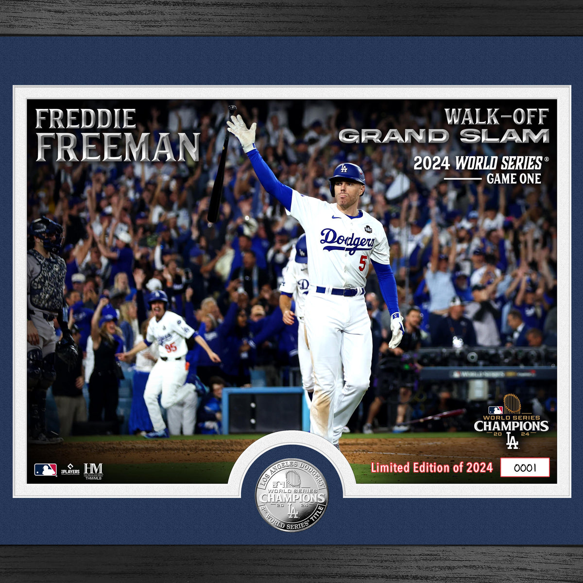 Freddie Freeman Dodgers 2024 World Series Walk Off Grand Slam Silver C