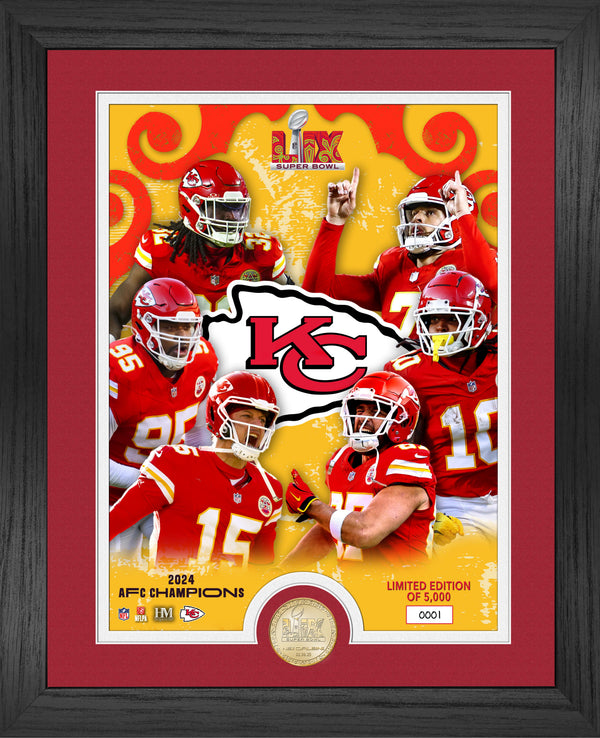 Kansas City Chiefs Super Bowl LIX Team Force Photo Mint - Framed
