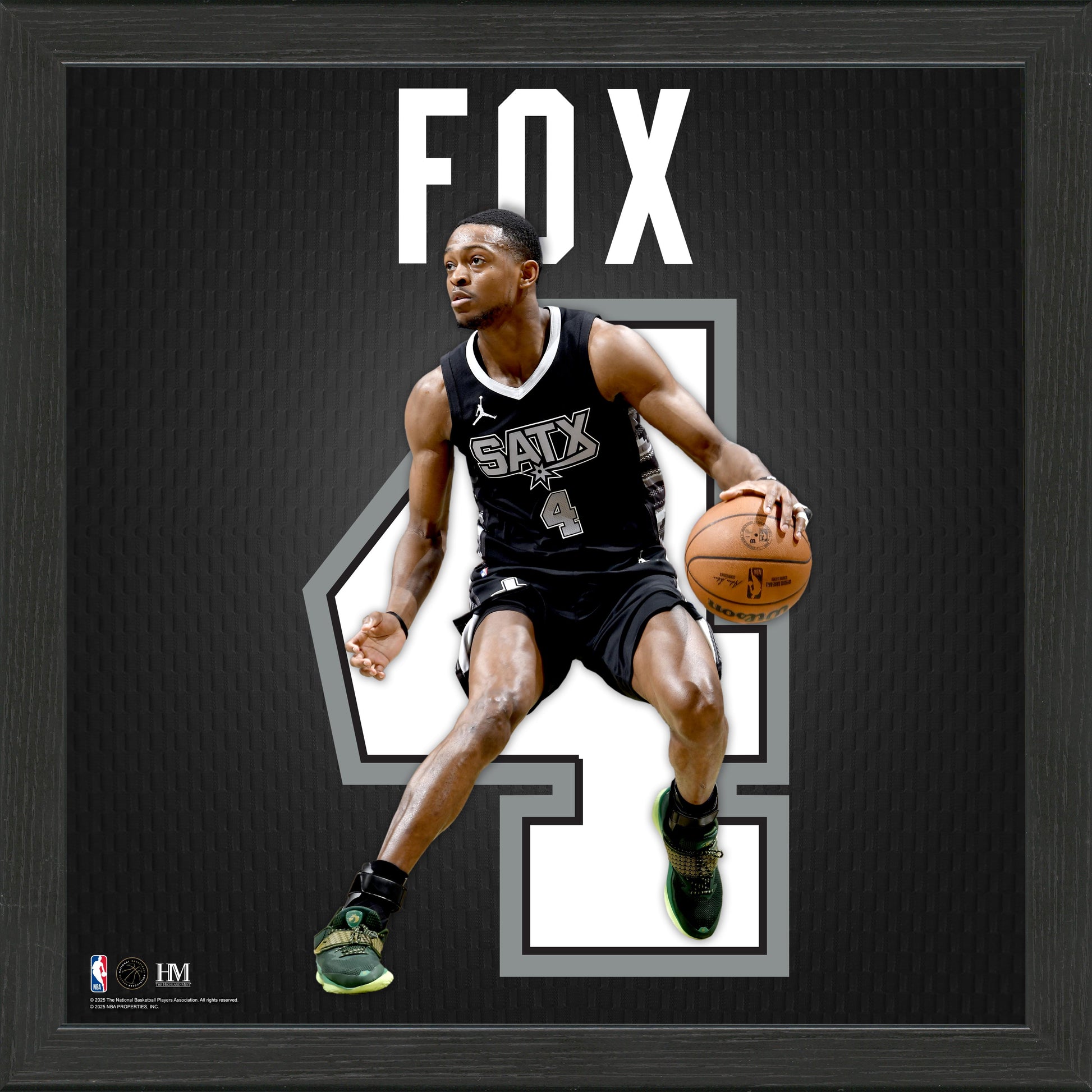 De’Aaron Fox San Antonio Spurs Impact Jersey Frame - Frame