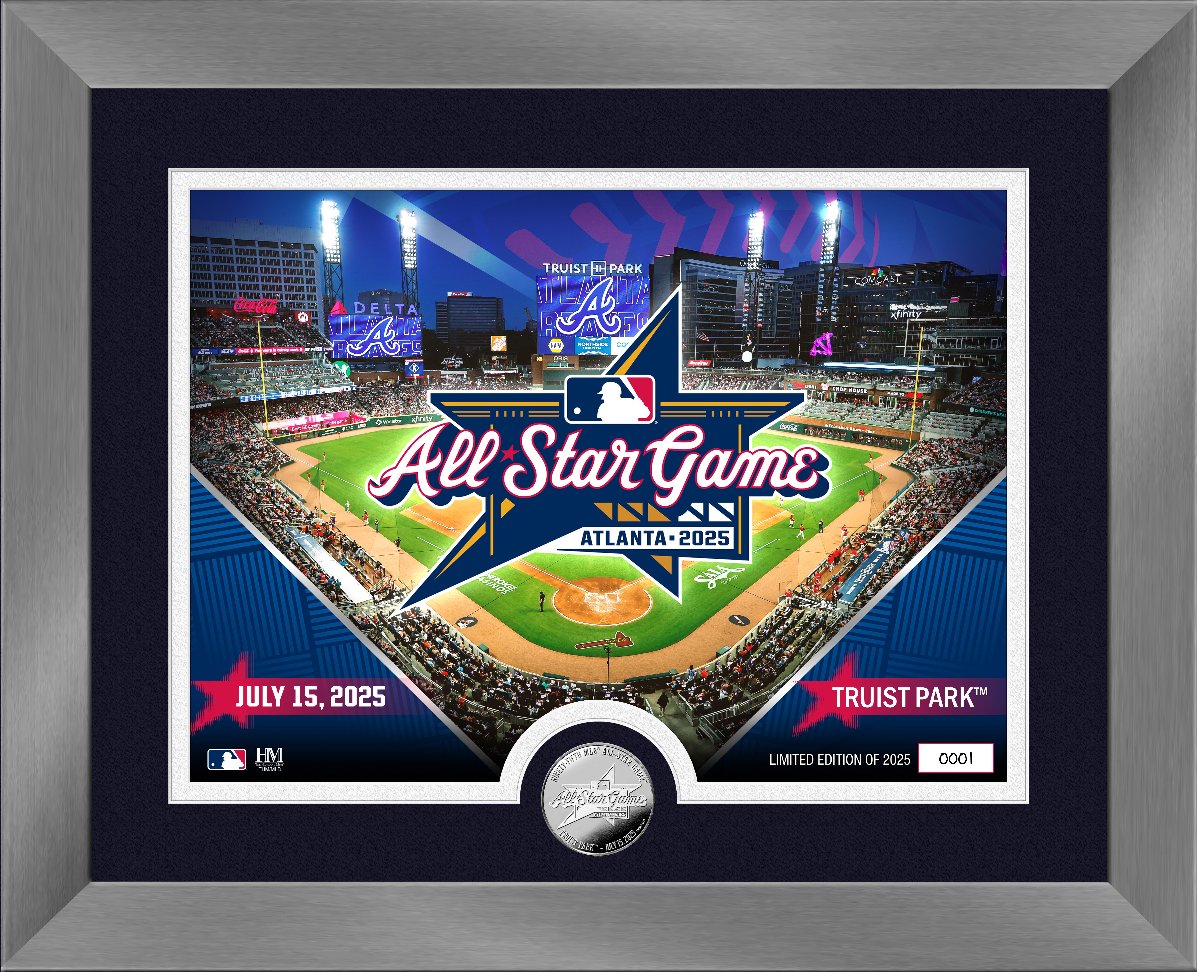 2025 MLB Atlanta All Star Game Silver Coin Photo Mint
