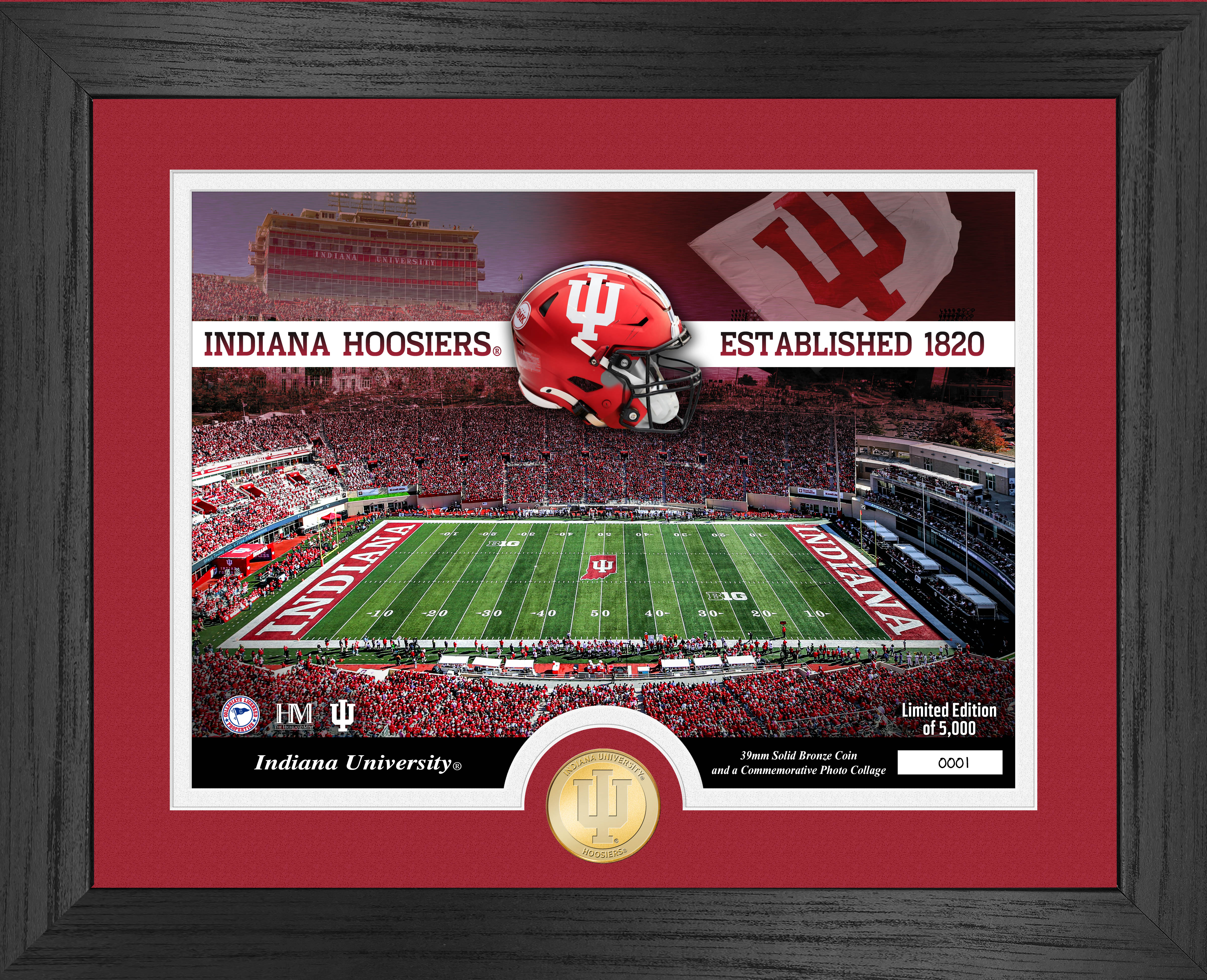 Indiana University Bronze Coin Stadium Photo Mint