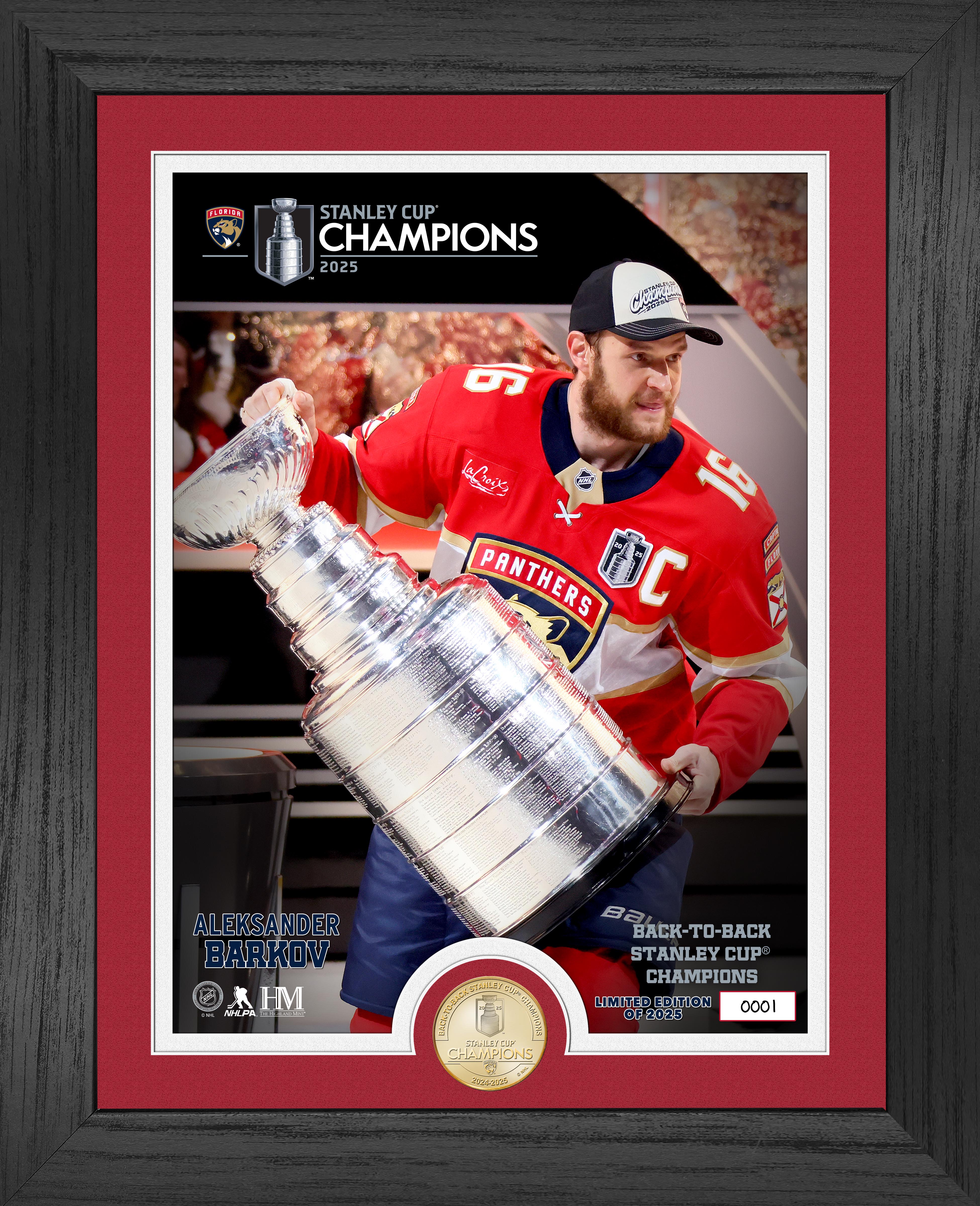 2025 Florida Panthers Conn Smythe Trophy Winner Bronze Coin Photo Mint