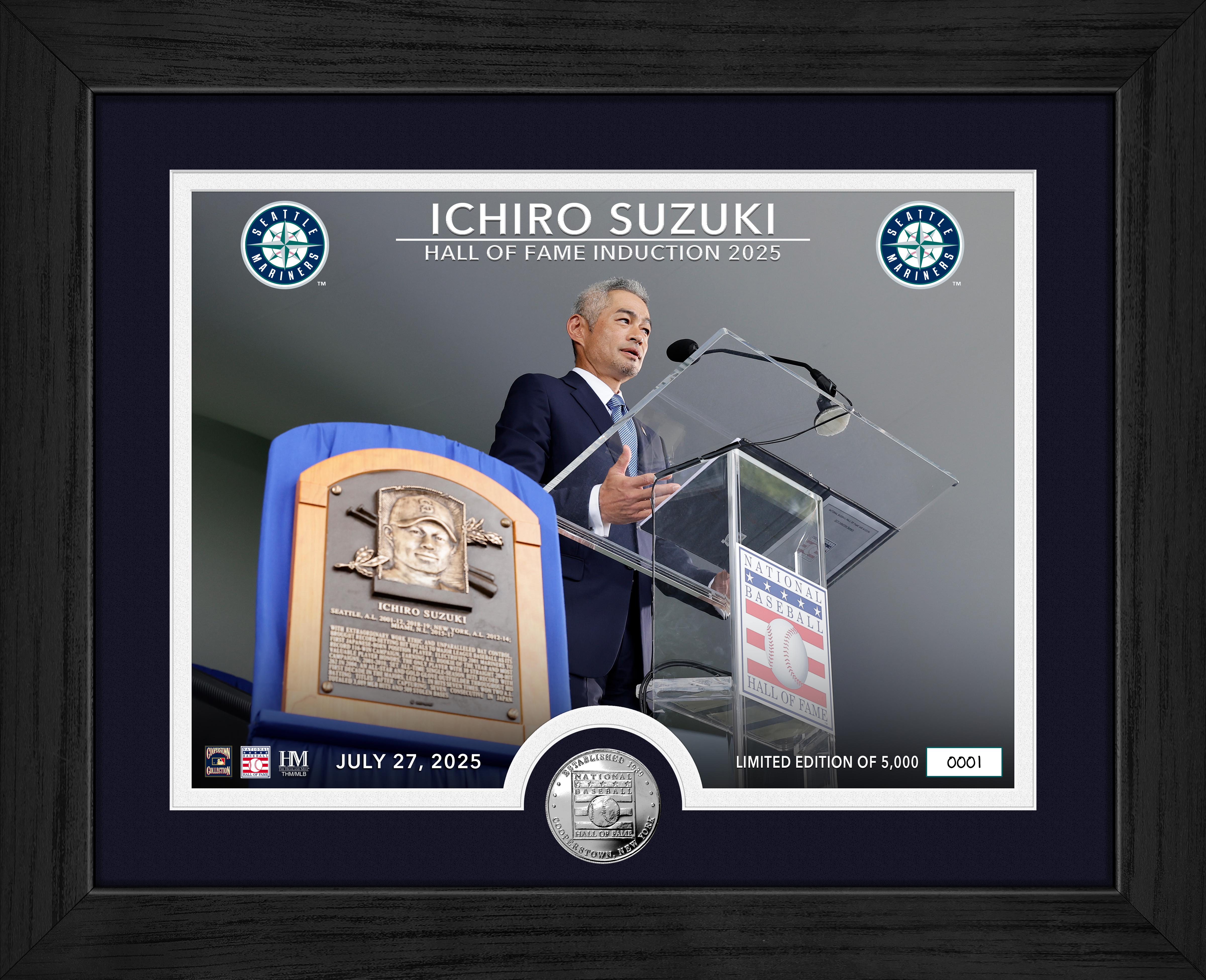 Ichiro Suzuki 2025 HOF Induction Silver Coin Photo Mint