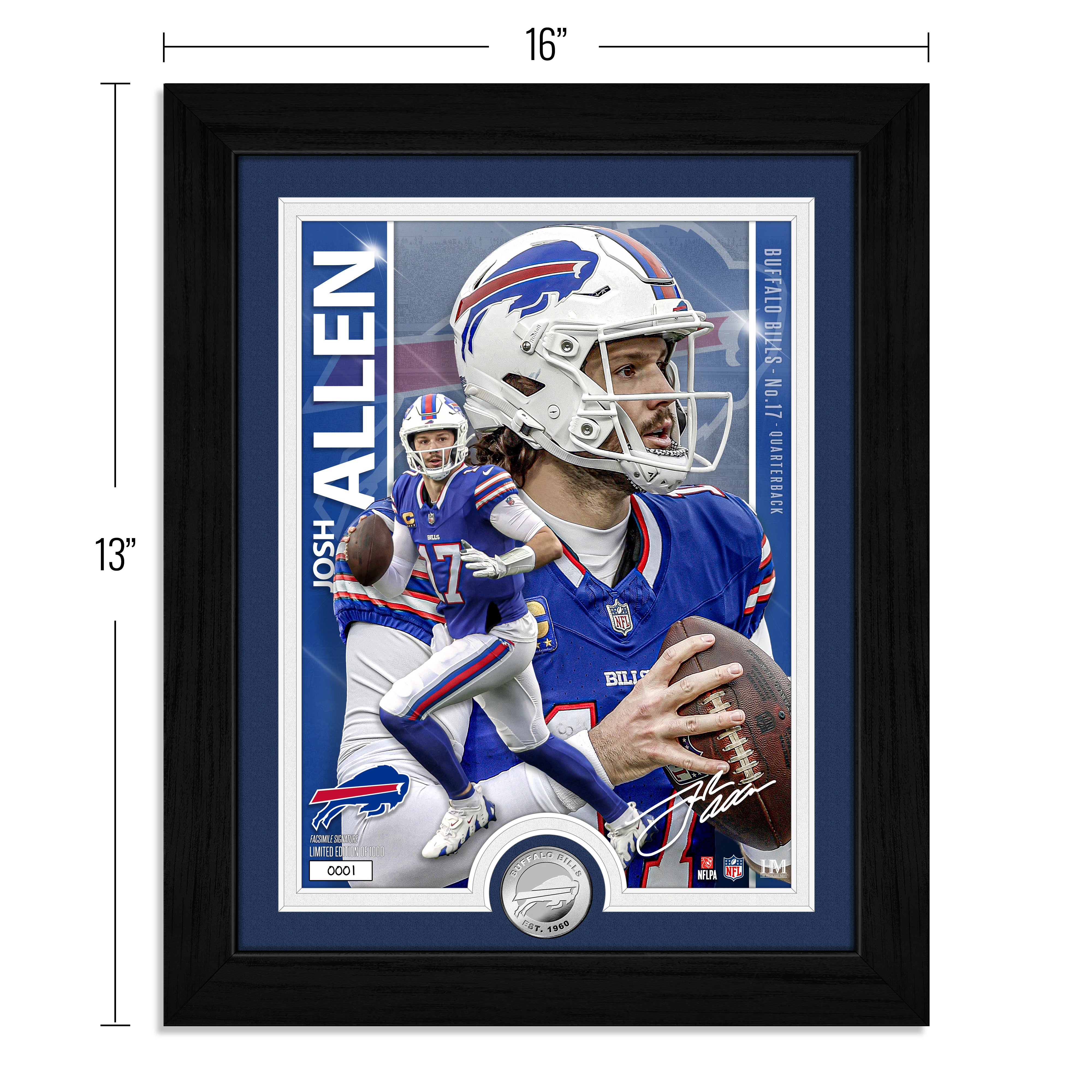 Josh Allen Artist Proof Silver Coin Photo Mint
