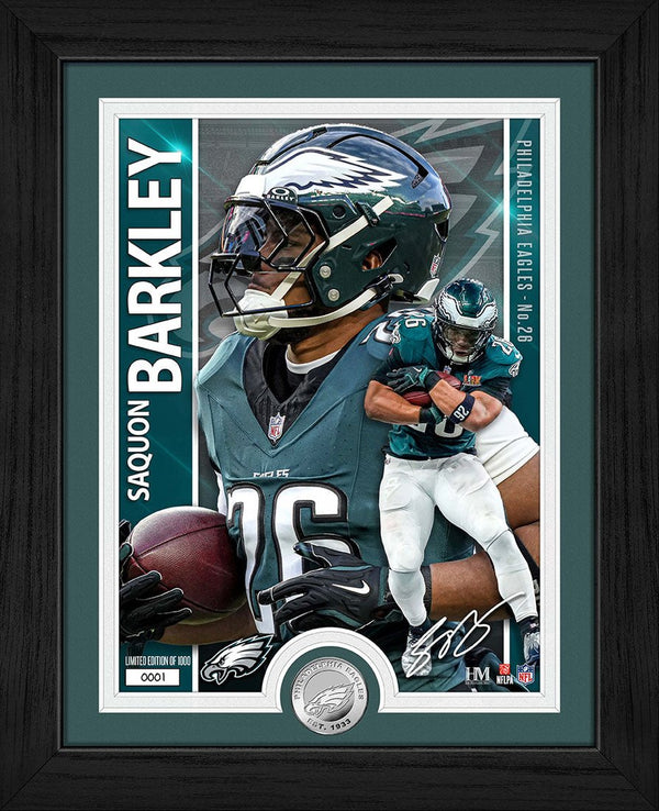Saquon Barkley Artist Proof Silver Coin Photo Mint
