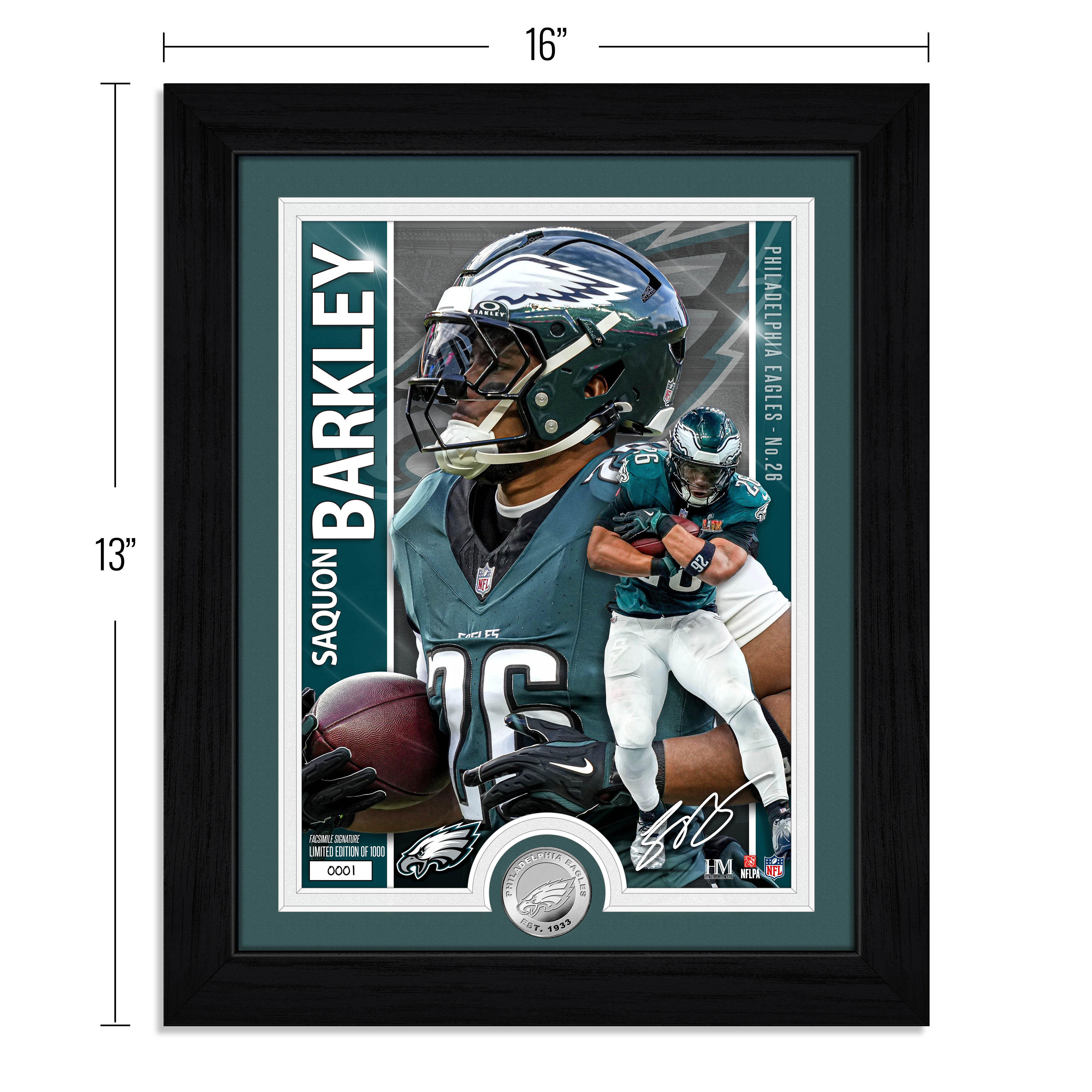 Saquon Barkley Artist Proof Silver Coin Photo Mint