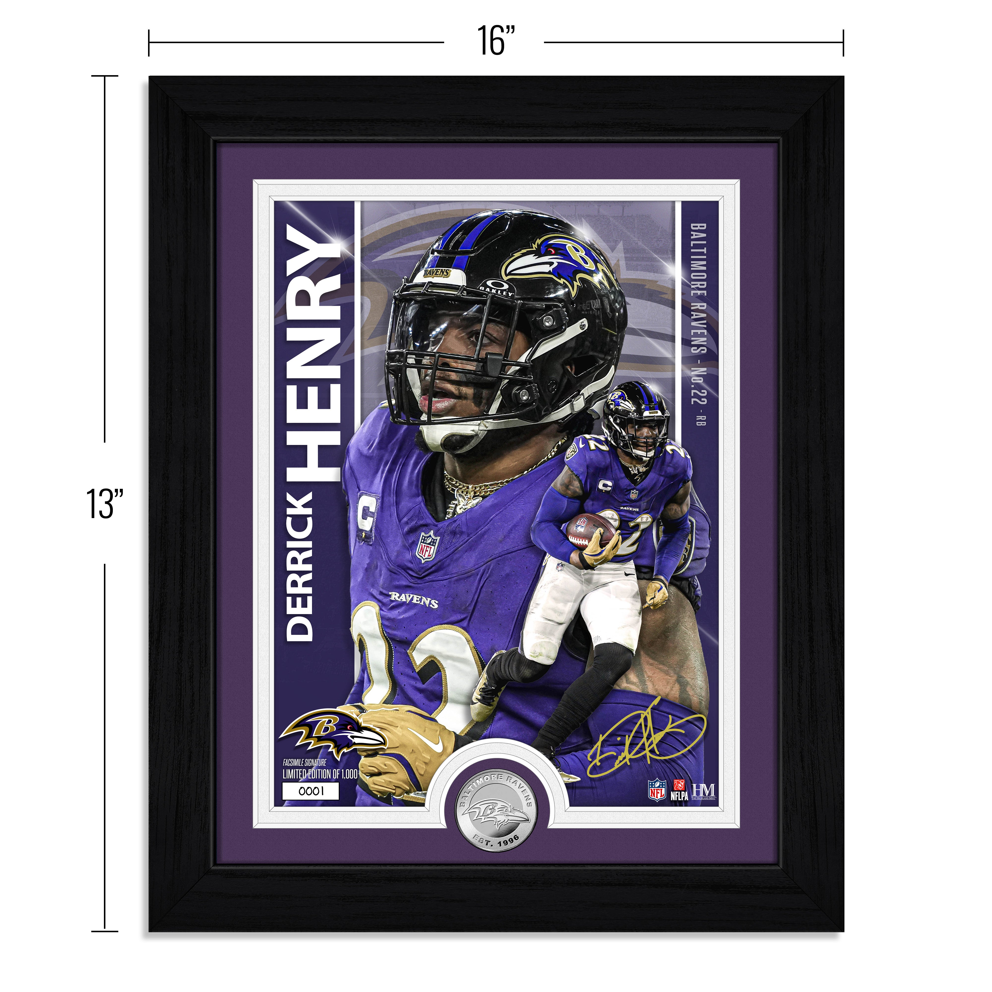 Derrick Henry Artist Proof Silver Coin Photo Mint