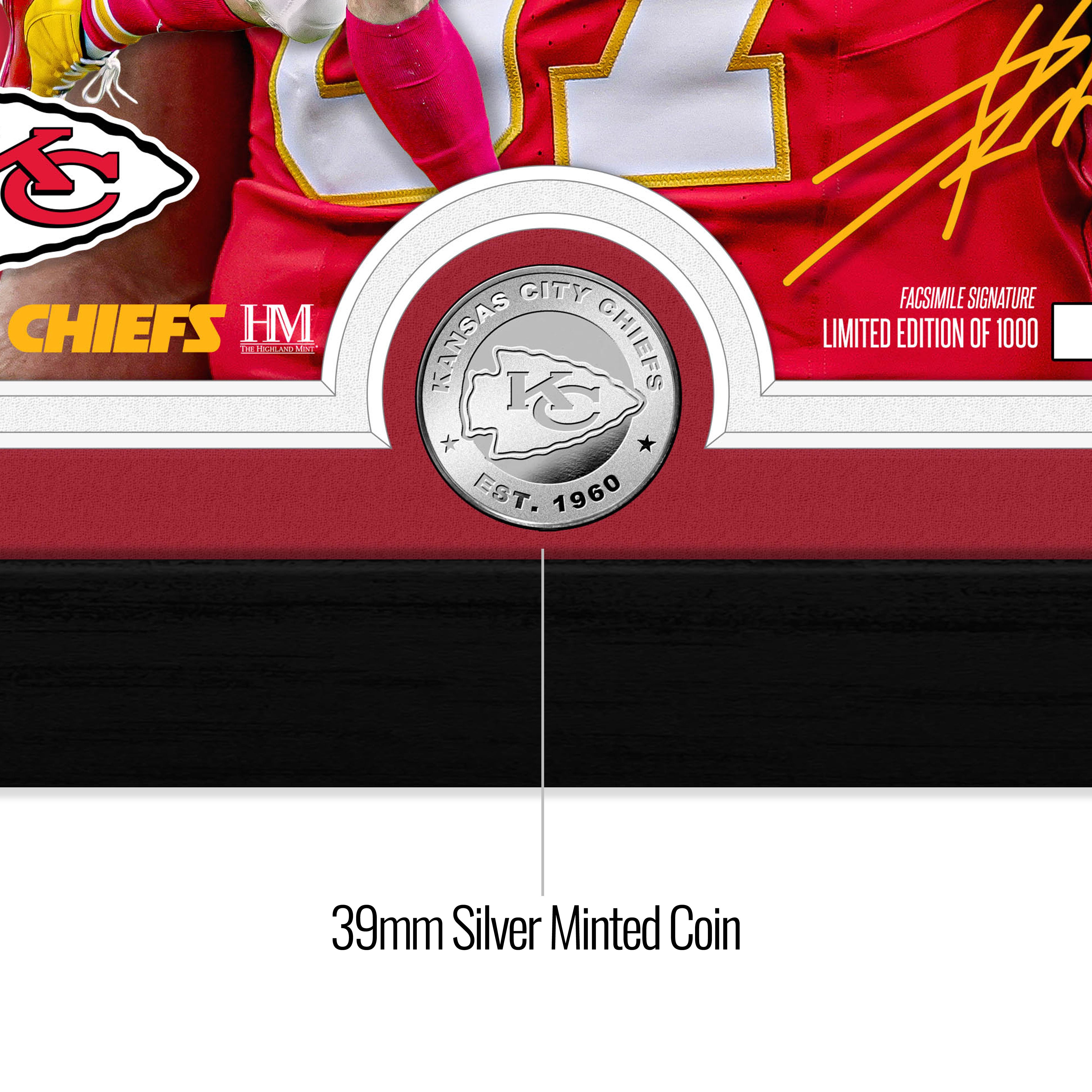 Travis Kelce Artist Proof Silver Coin Photo Mint
