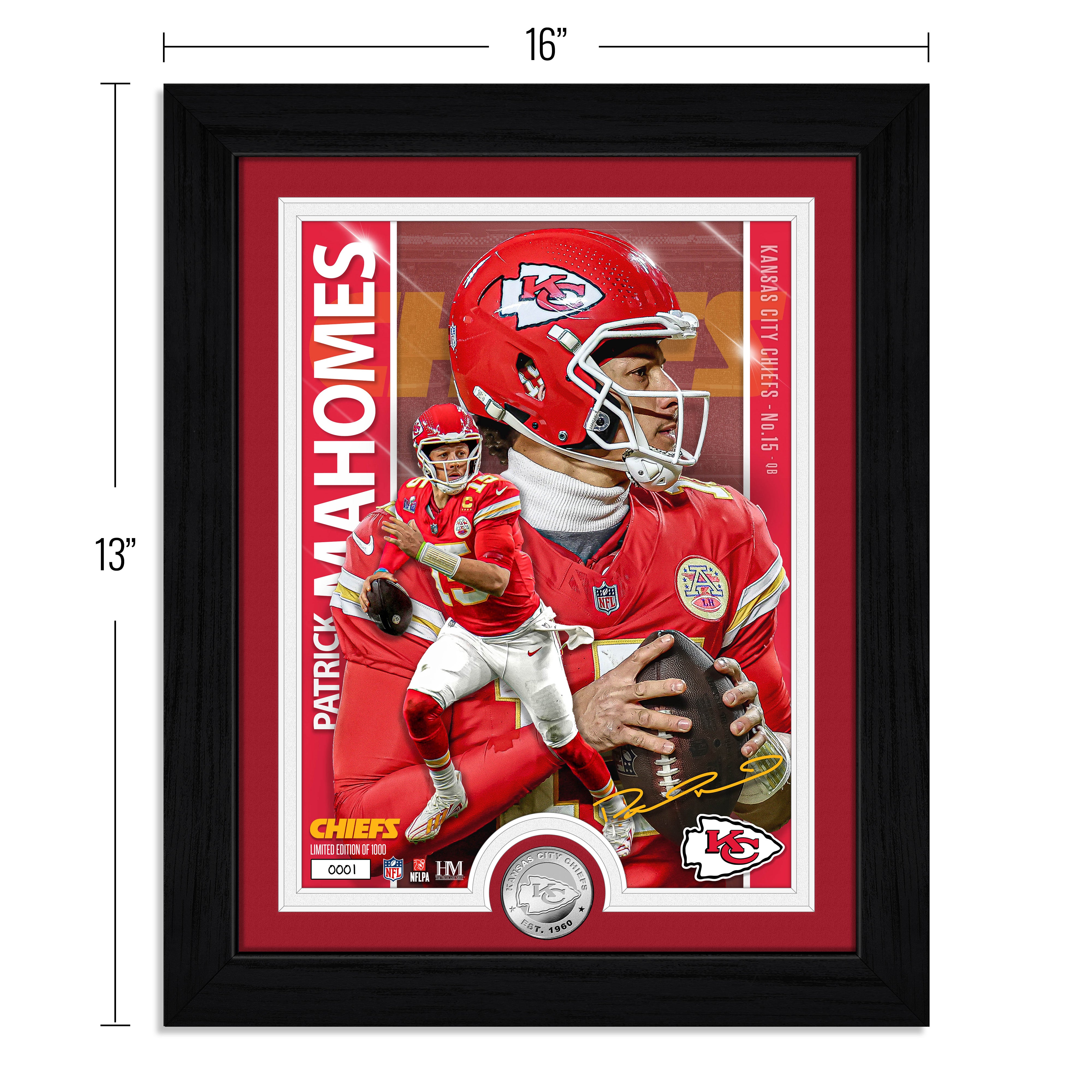 Patrick Mahomes Artist Proof Silver Coin Photo Mint