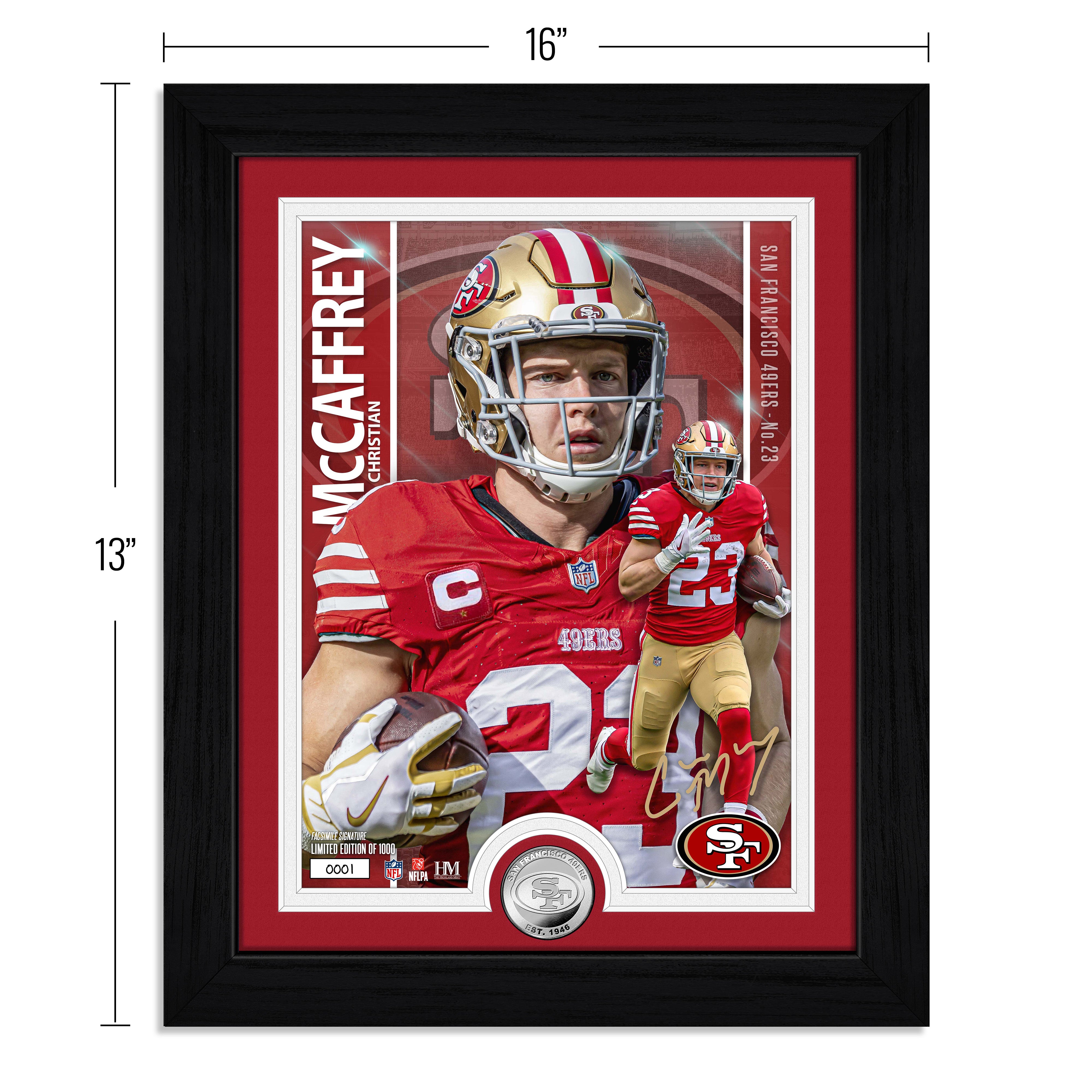 Christian McCaffrey Artist Proof Bronze Coin Photo Mint