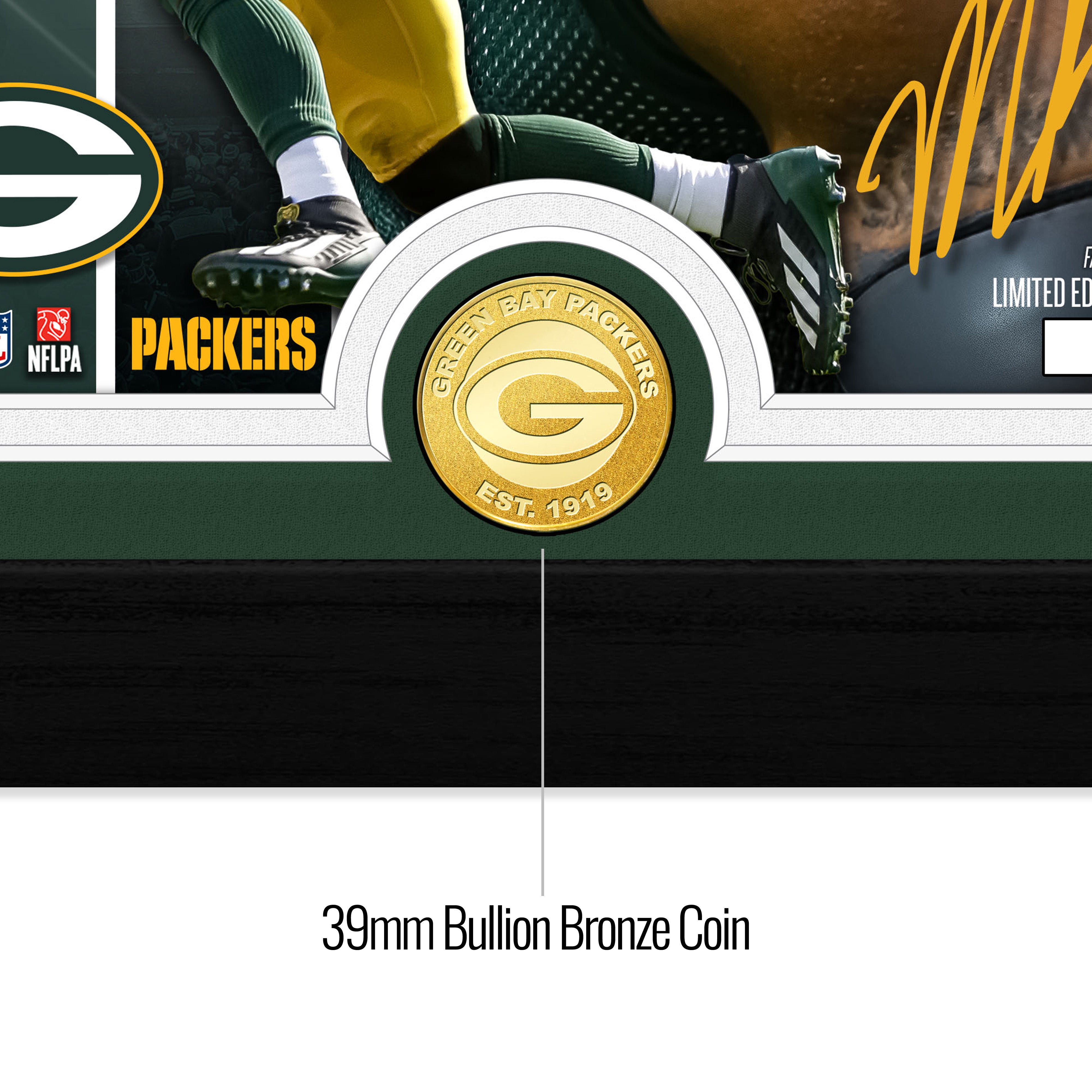 Micah Parsons Green Bay Packers Bronze Coin Artist Proof Photomint