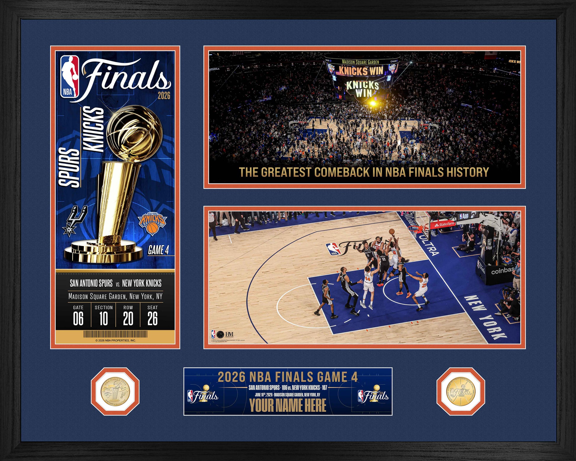 OG Anunoby Game Winner NBA Finals Game 4 Personalized Photo Mint