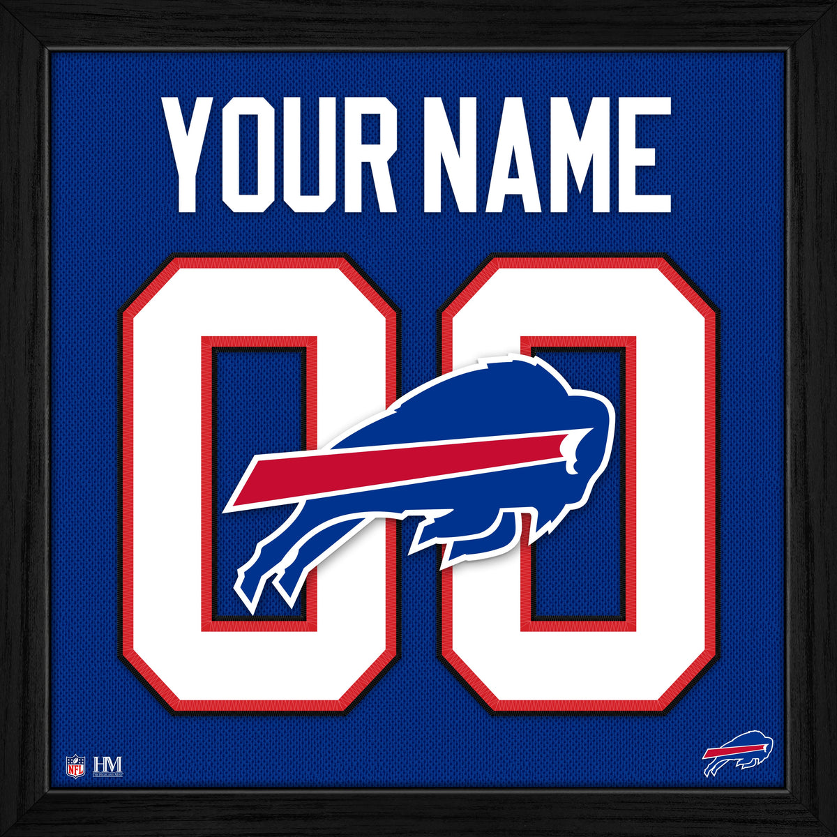 Buffalo Bills Personalized Impact Jersey Frame