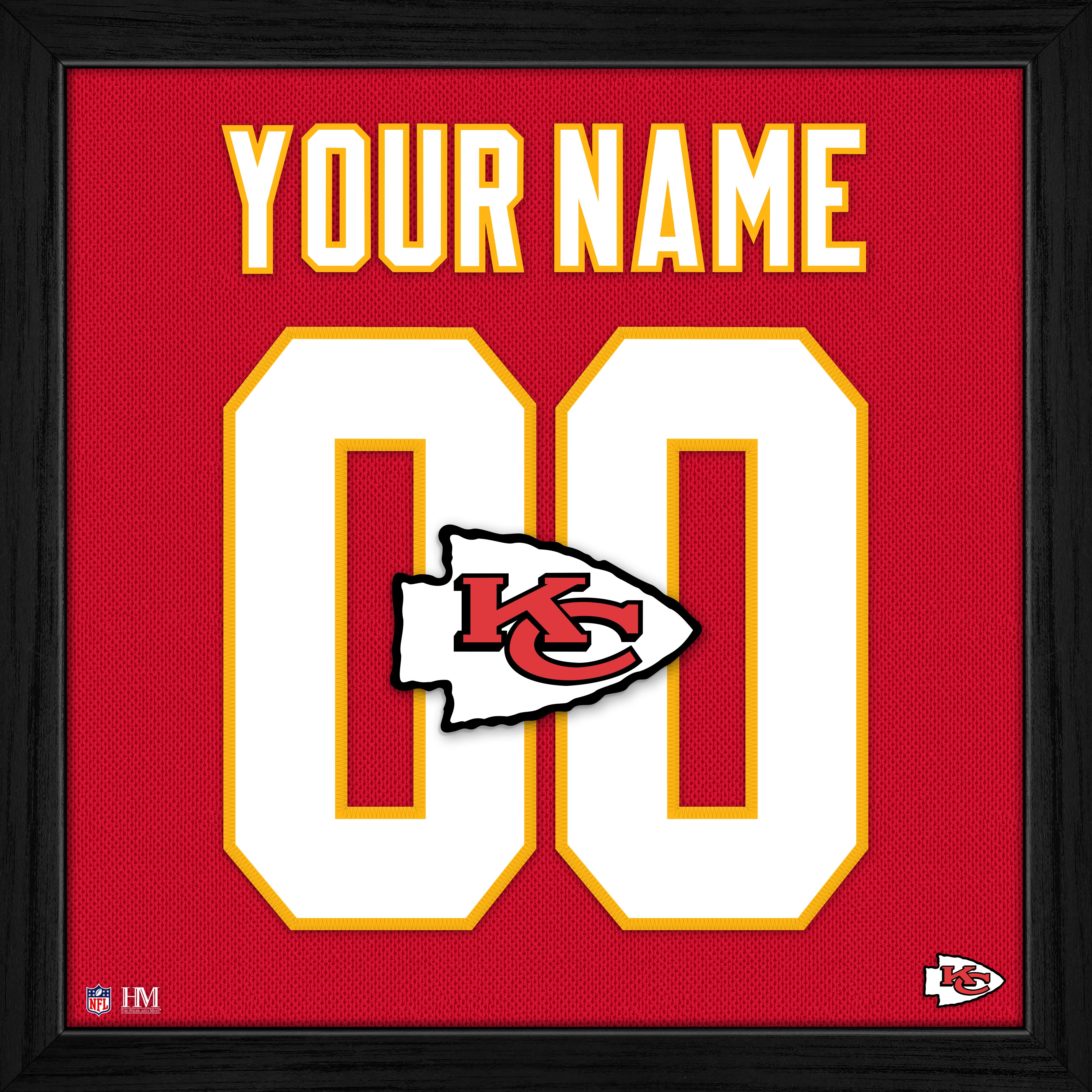 Kansas City Chiefs Personalized Impact Jersey Frame – The Highland Mint