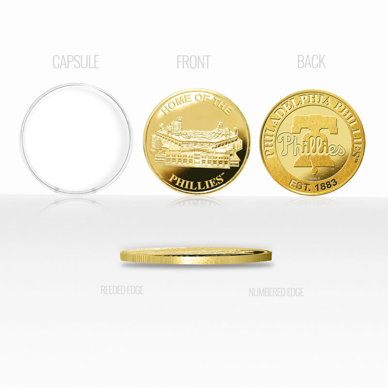Philadelphia Phillies Stadium Gold Mint Coin