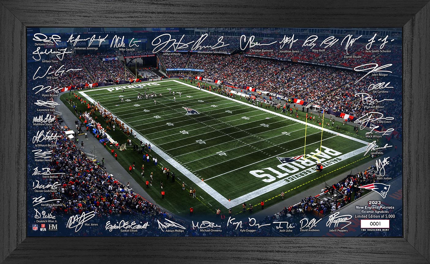 New England Patriots 2023 NFL Signature Gridiron