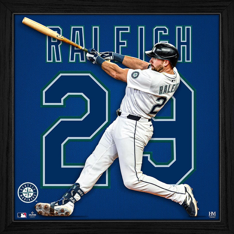 Cal Raleigh Seattle Mariners Impact Jersey Frame