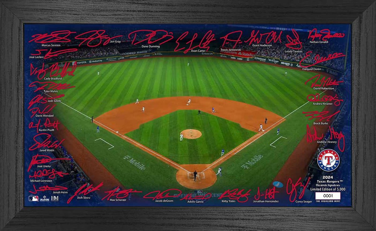 Texas Rangers Frame Texas Rangers Memorabilia & Collectibles