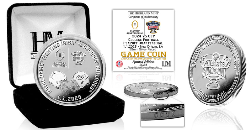 Sugar Bowl 2024-25 CFP Quarterfinal Silver Game Coin - Coins