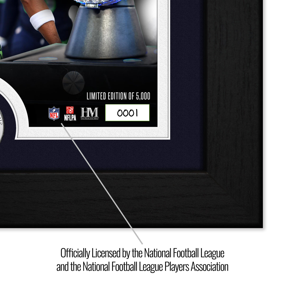 Seattle Seahawks Super Bowl LX Banner Raising Silver Coin Photo Mint