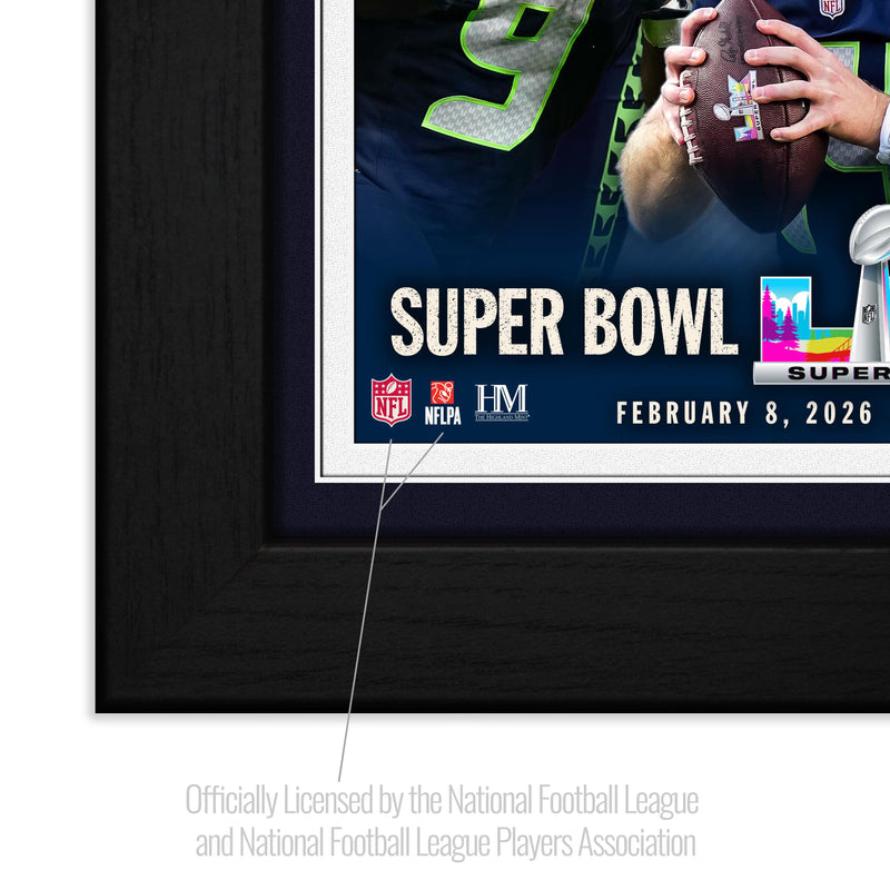 Seattle Seahawks Super Bowl LX Champions Team Force Bronze Coin Photo Mint