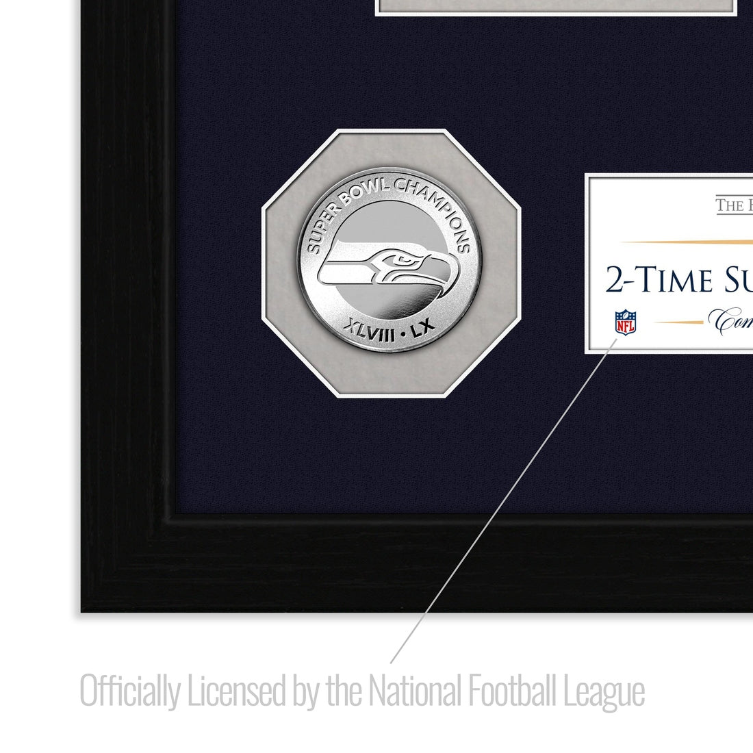 Seattle Seahawks 2-Time Super Bowl Champions Ticket Collection Photo Mint