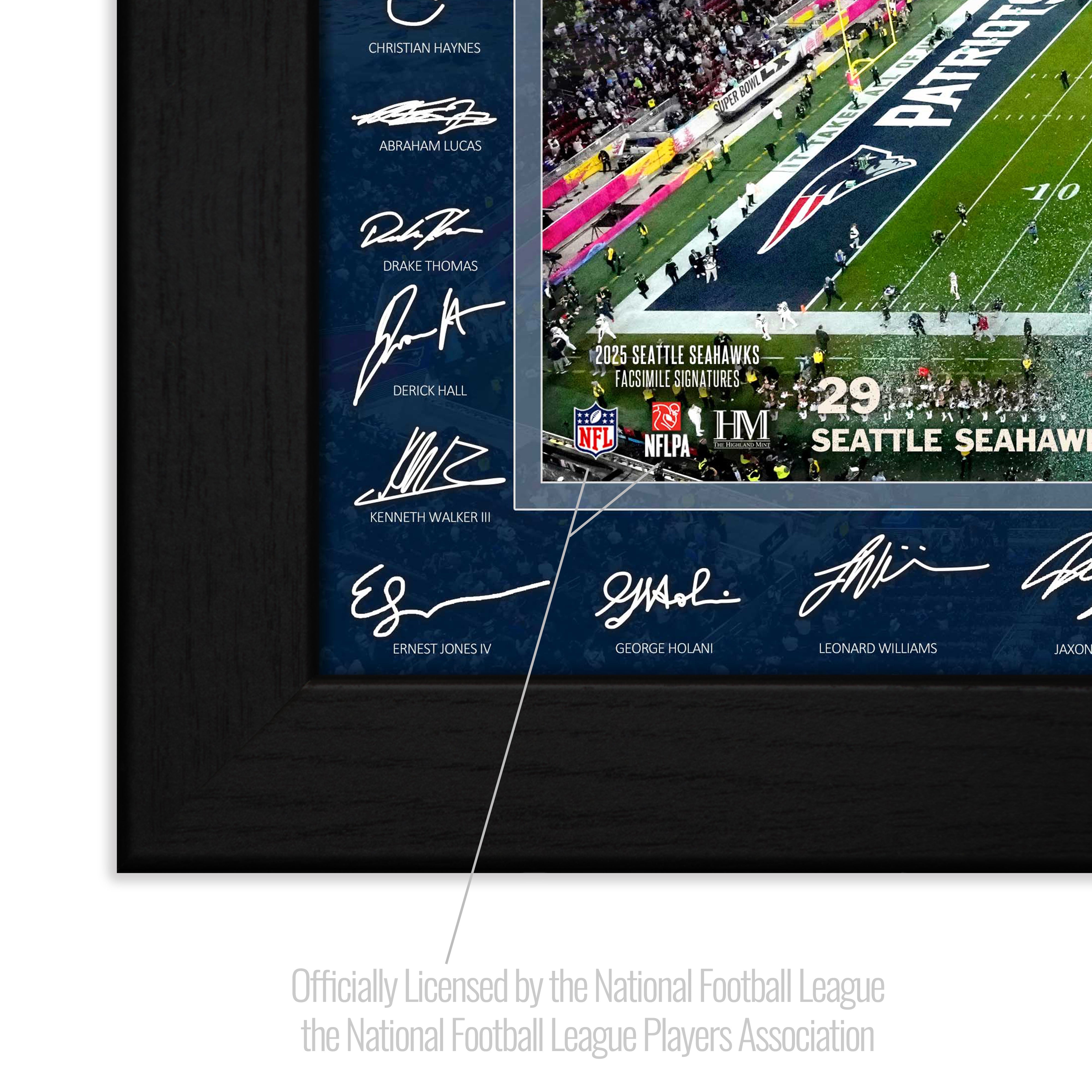 Seattle Seahawks Super Bowl LX Champions Signature Frame