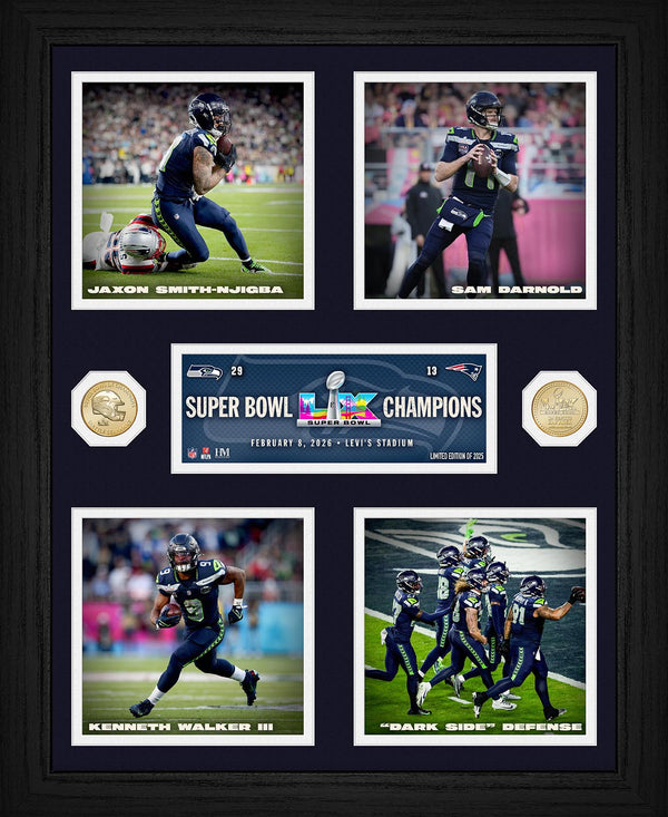 Seattle Seahawks Super Bowl LX Champions Memorable Moments Bronze Coin Photo Mint