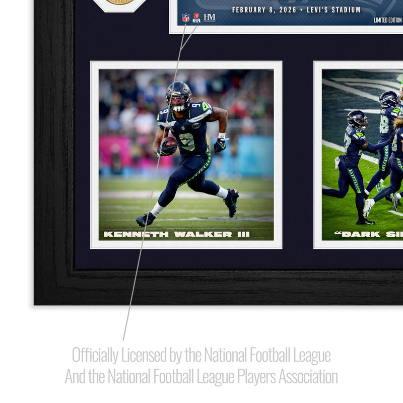 Seattle Seahawks Super Bowl LX Champions Memorable Moments Bronze Coin Photo Mint