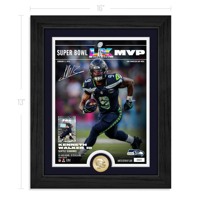 Seattle Seahawks Kenneth Walker Super Bowl LX MVP Bronze Coin Photo Mint