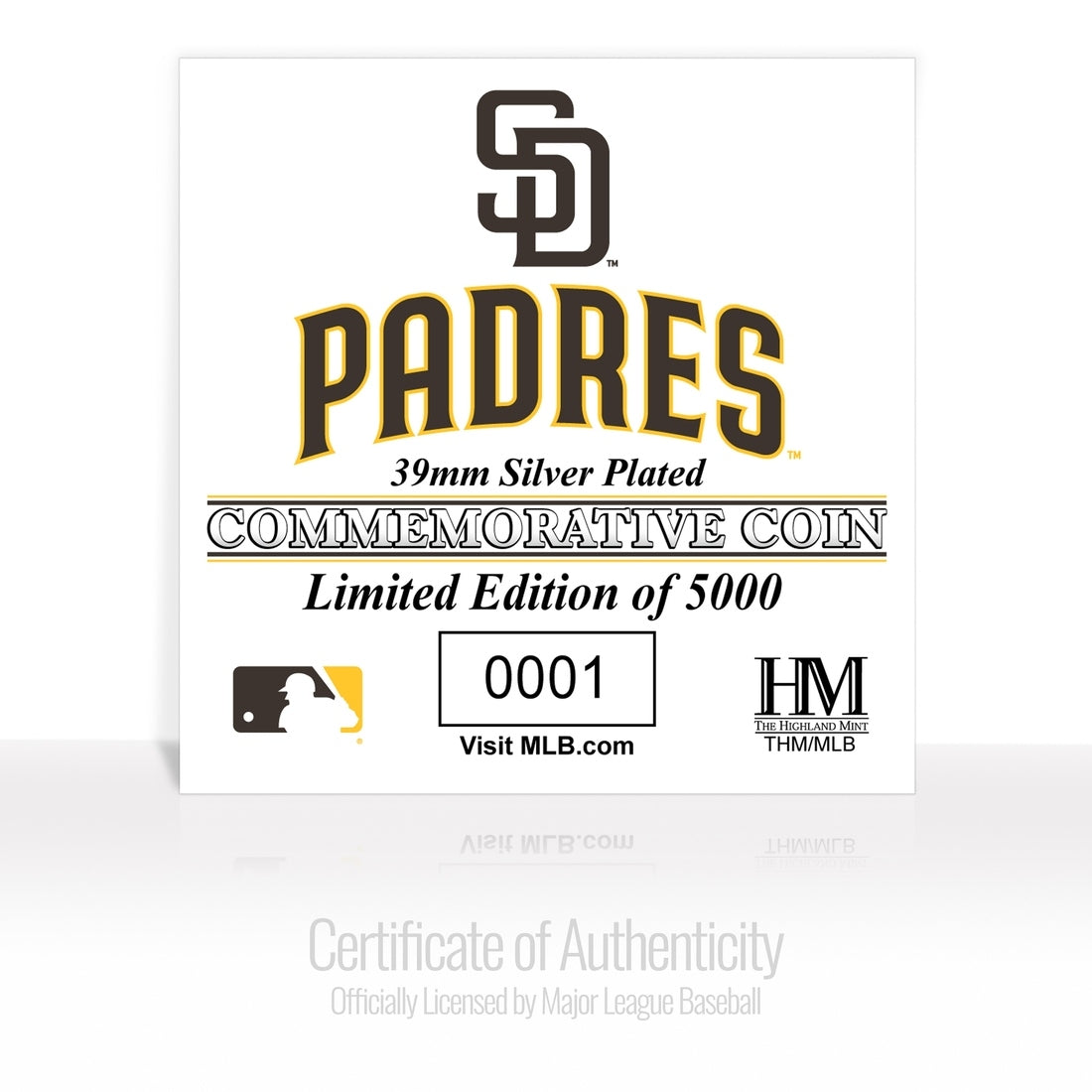San Diego Padres Silver Coin